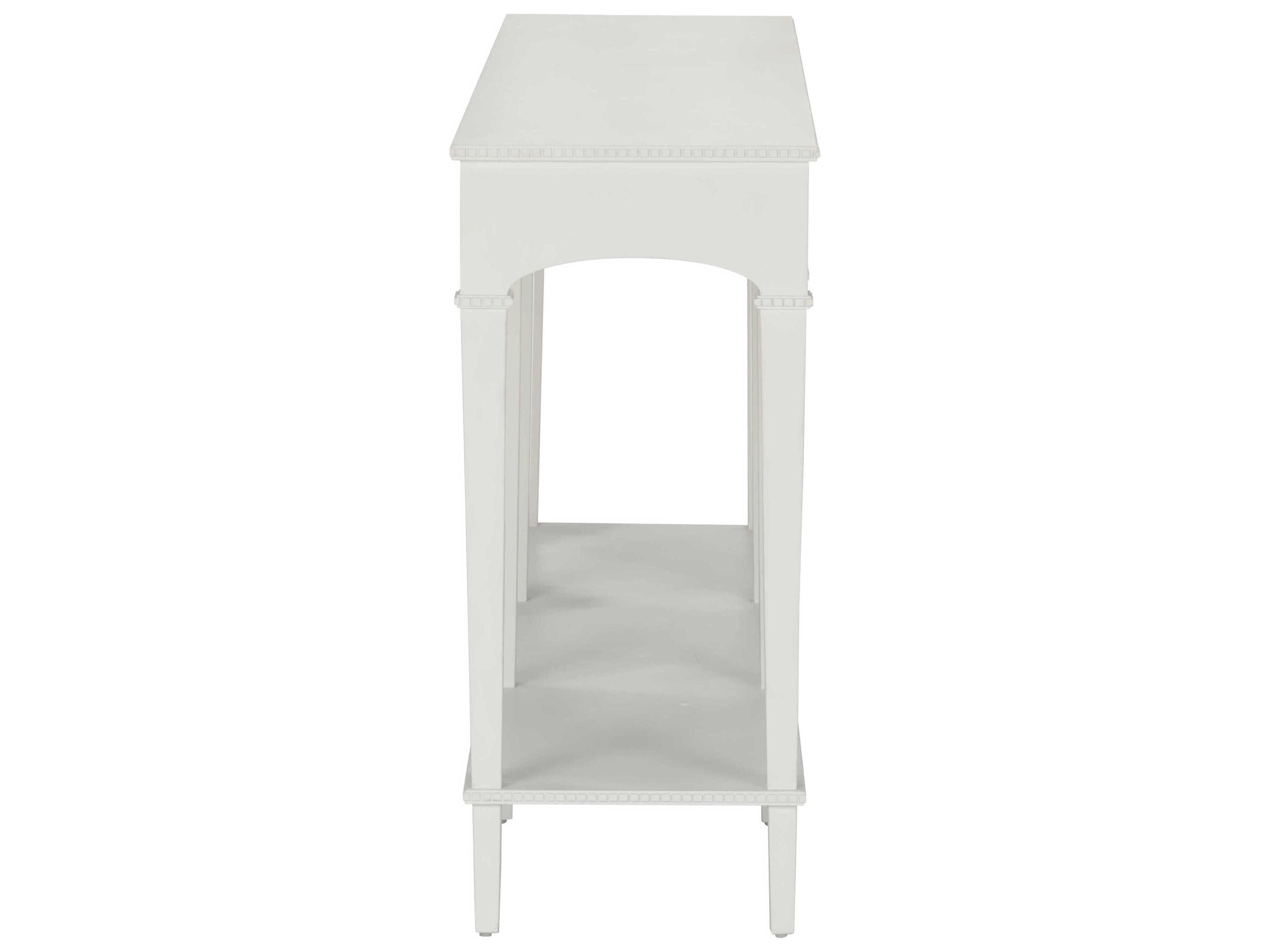 Chelsea House Jamie Merida Rectangular Wood White Oslo Console Table