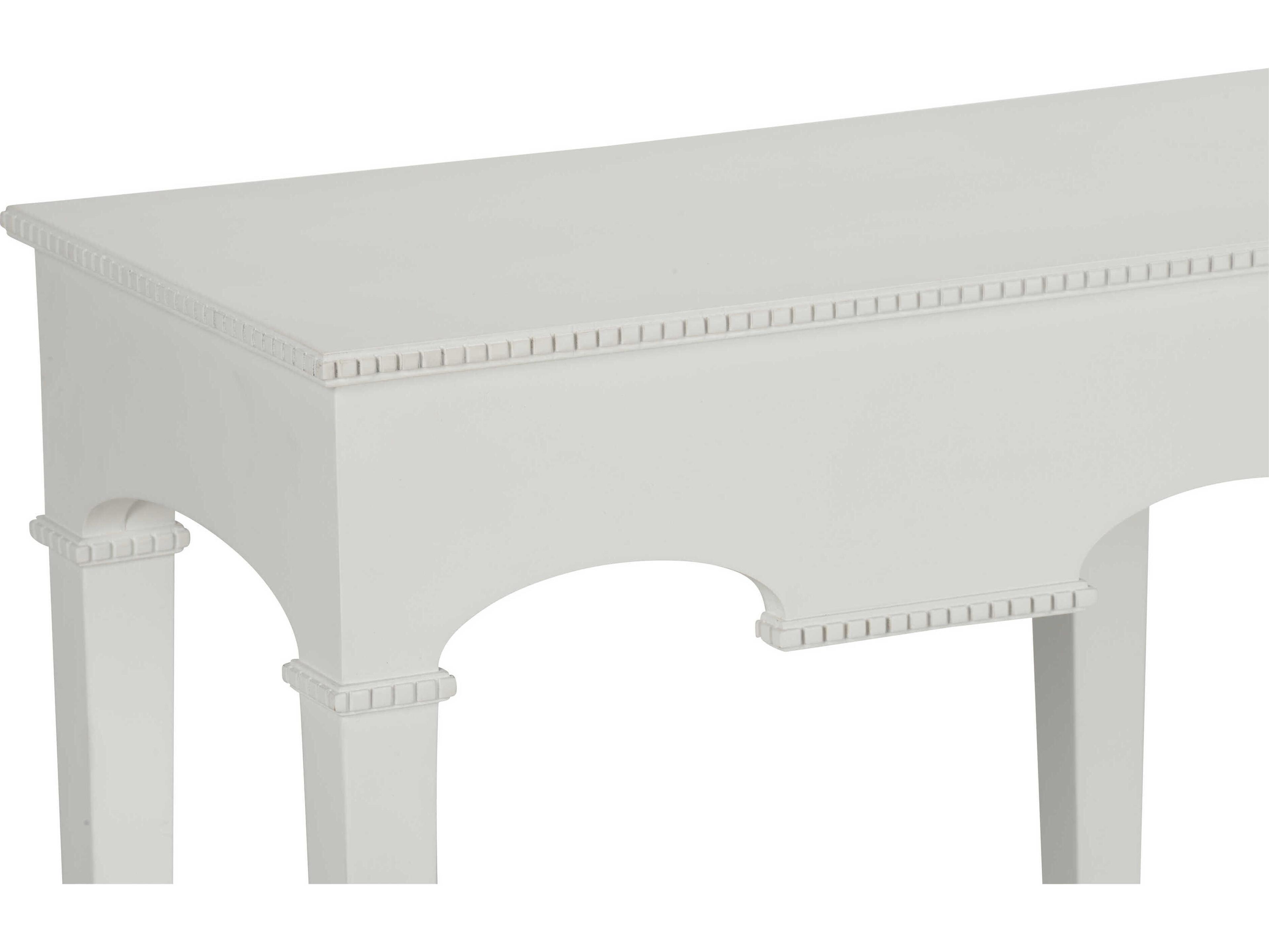 Chelsea House Jamie Merida Rectangular Wood White Oslo Console Table