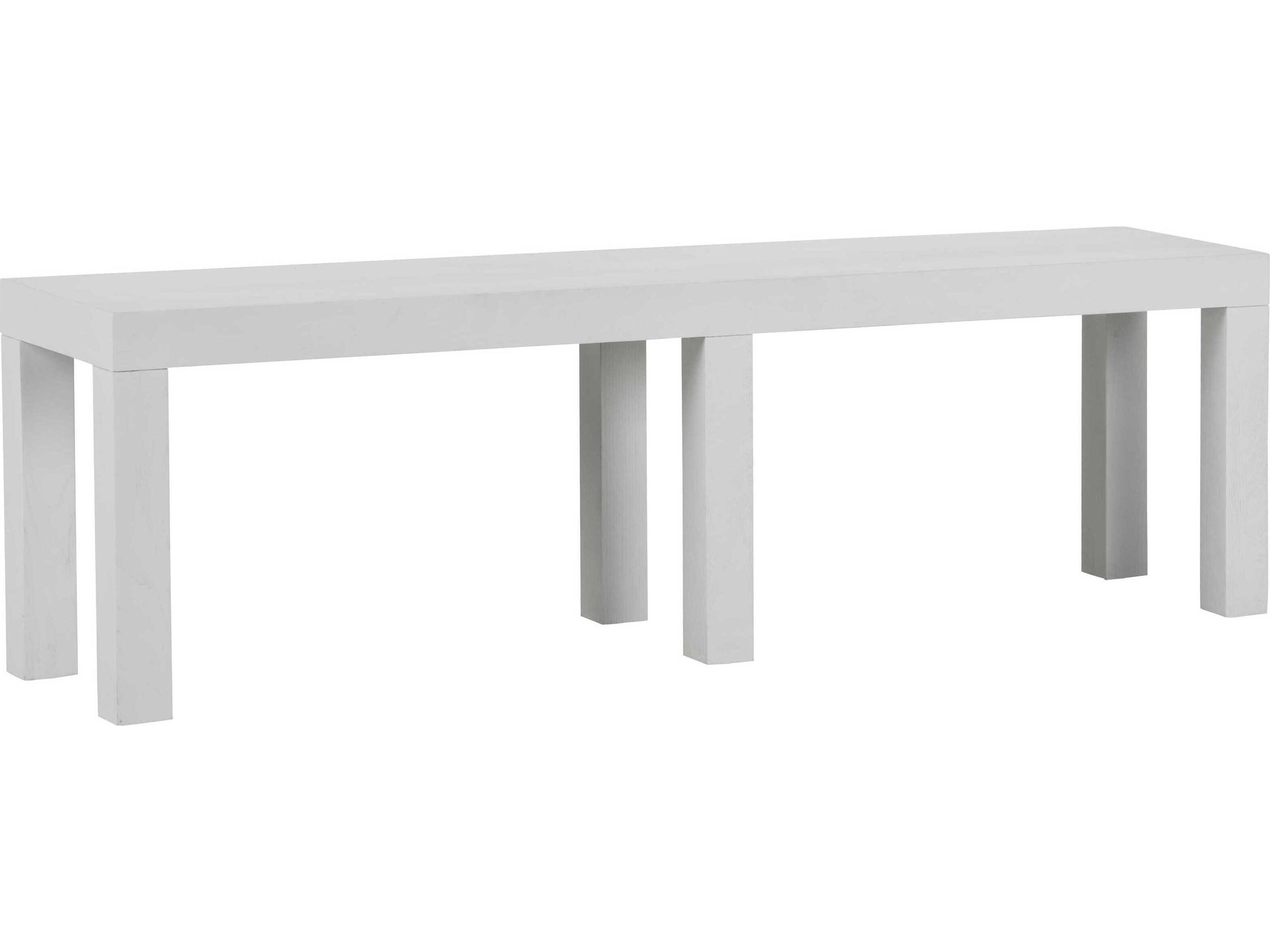 Bill Cain Rectangular Wood White Lambeth Coffee Table