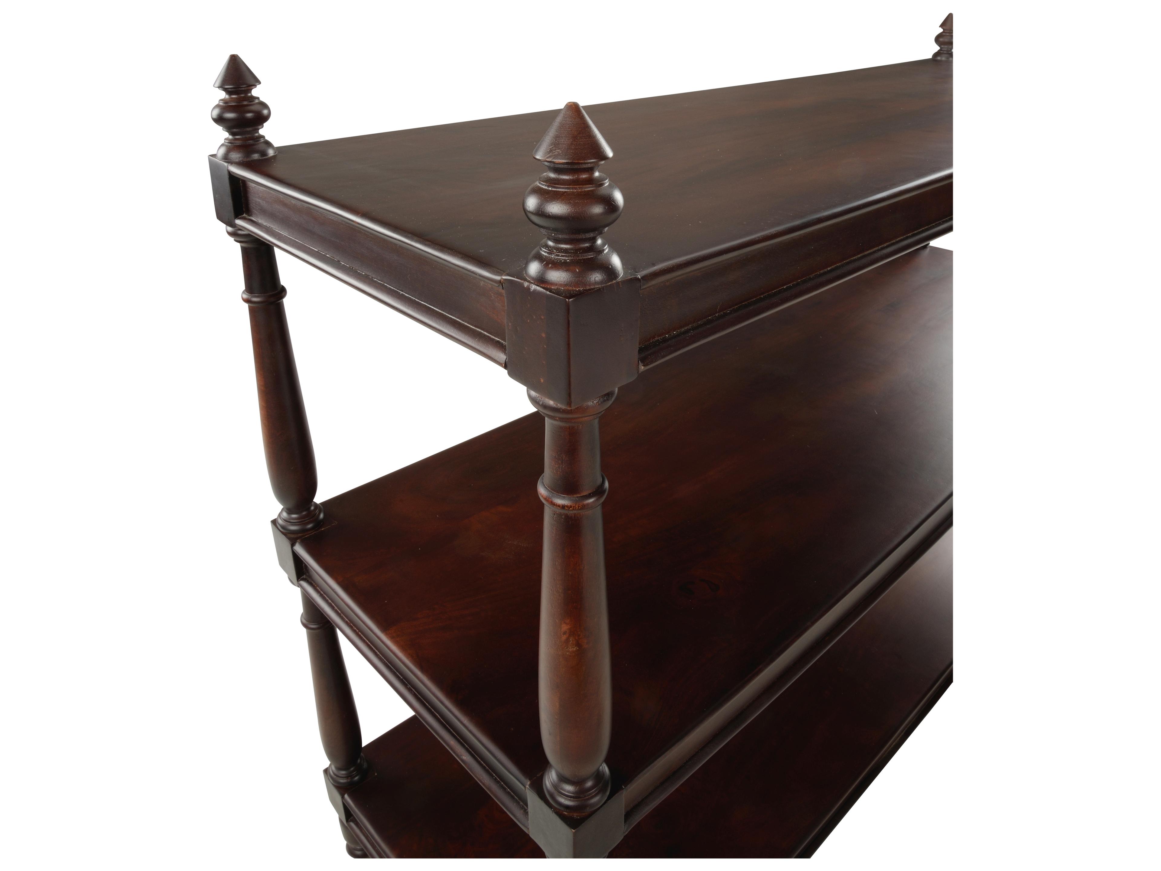 Chelsea House Bill Cain Wood Brown Mahogany Bar Cart