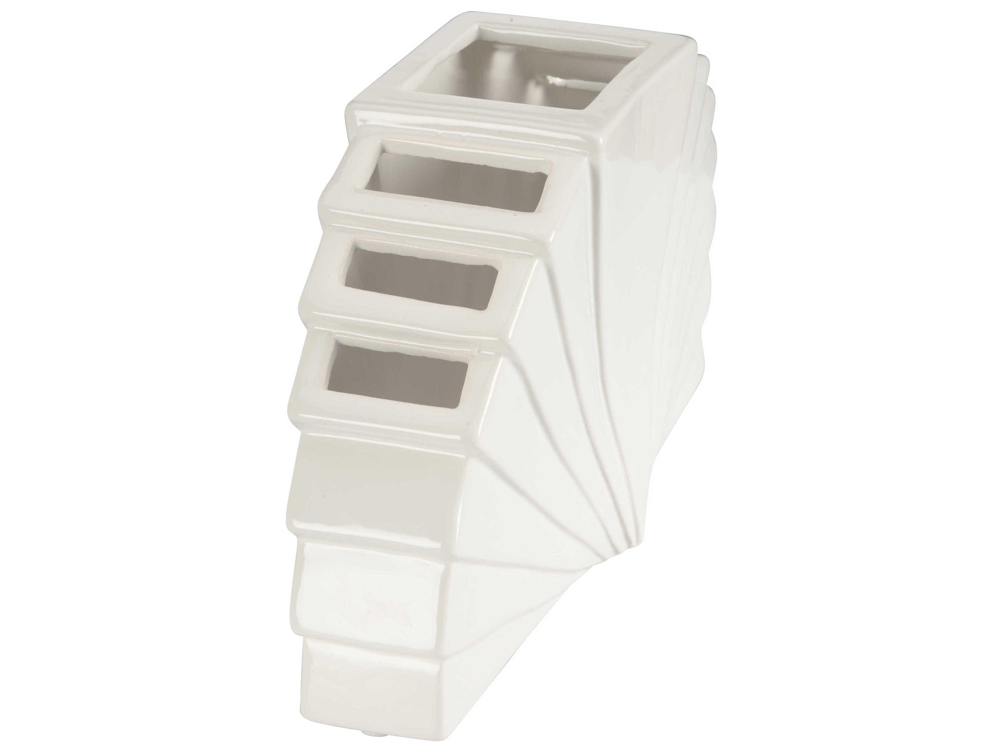 Chelsea House Elizabeth Wicker White La Feria Vase