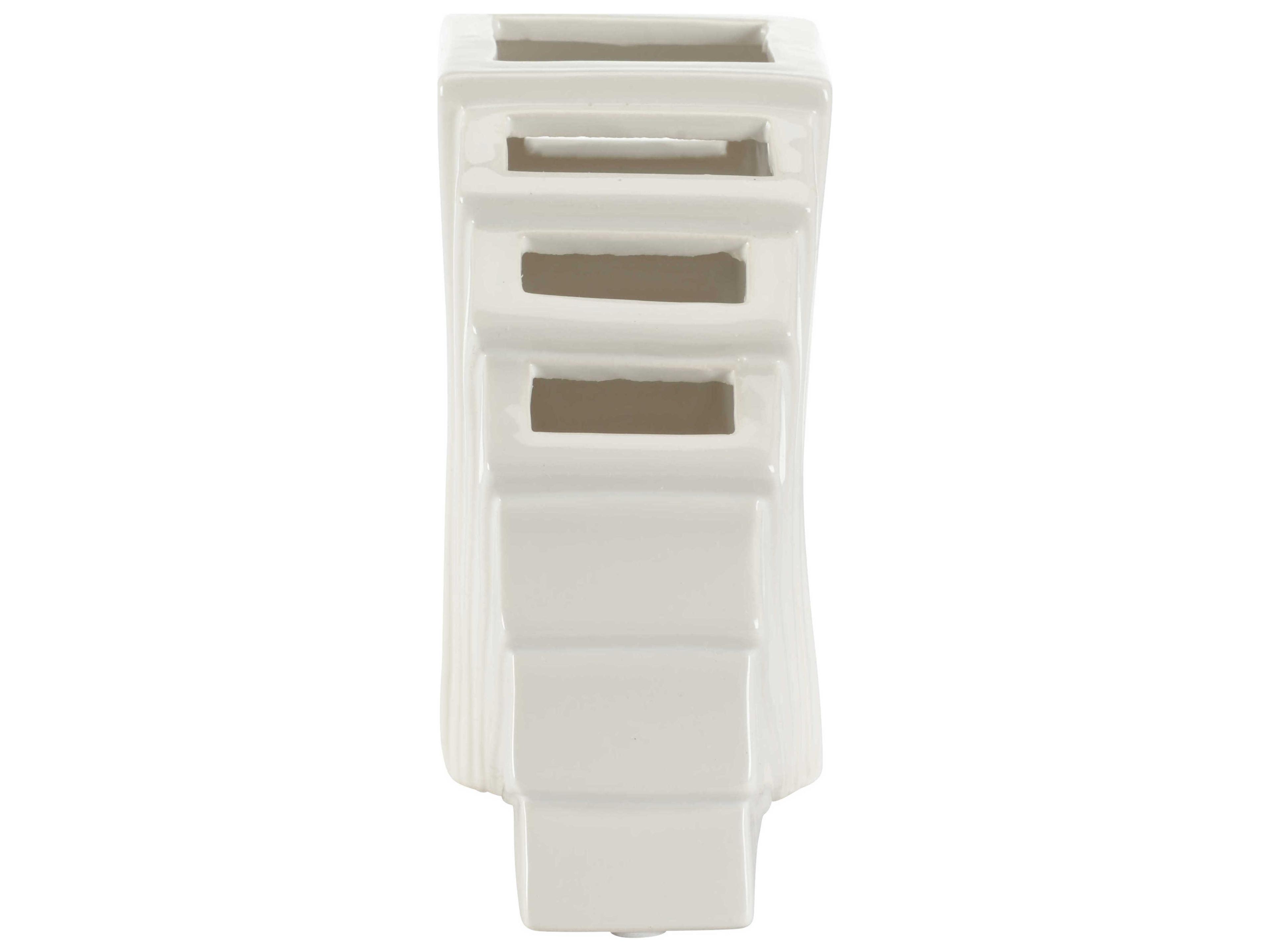 Chelsea House Elizabeth Wicker White La Feria Vase