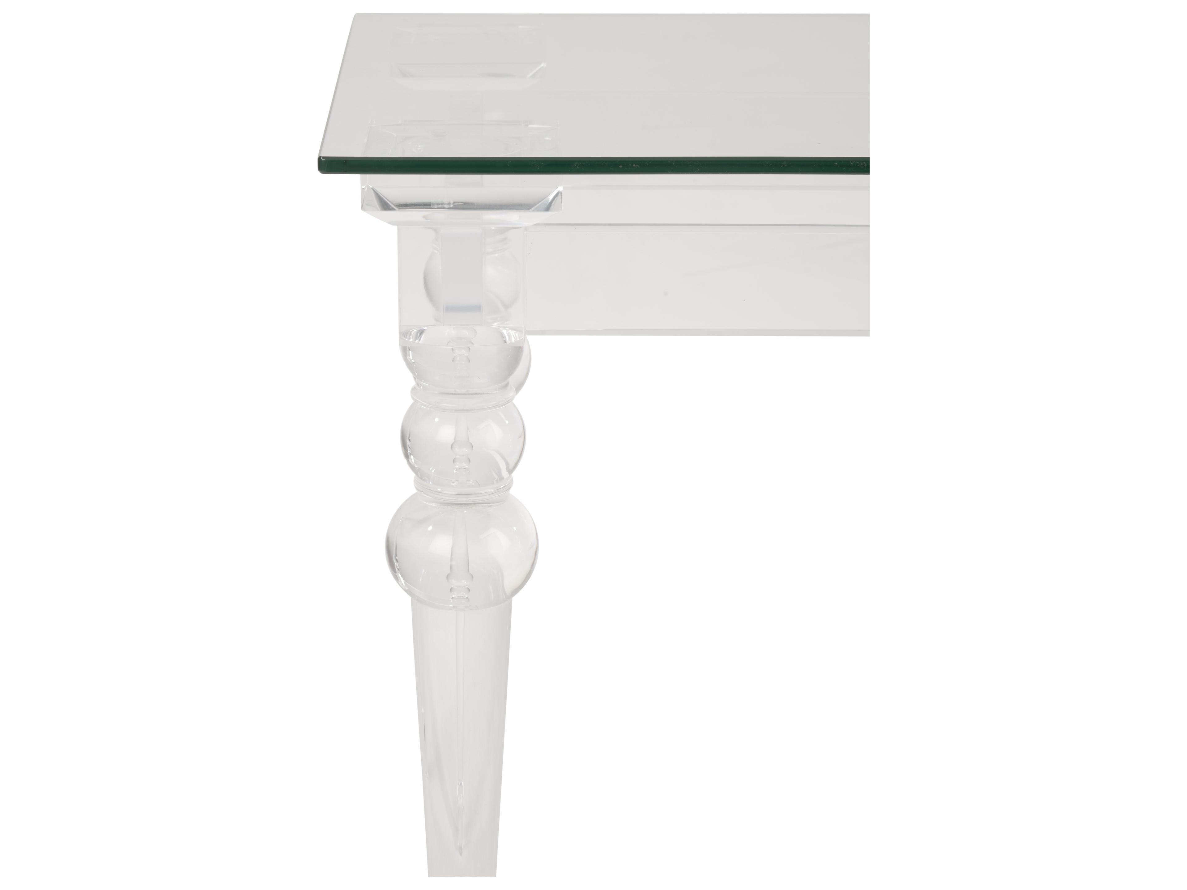 Chelsea House Square Glass Clear End Table