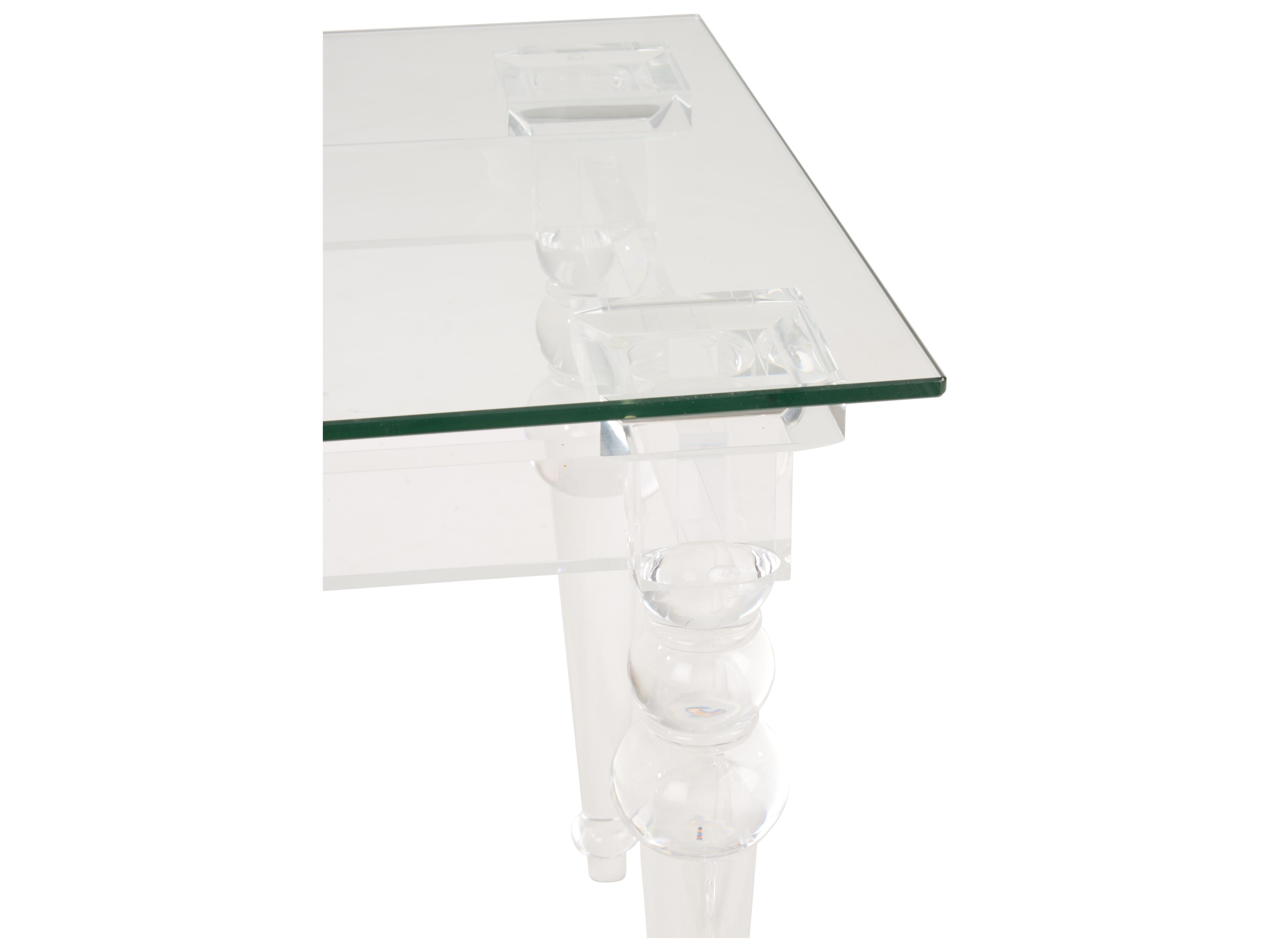 Chelsea House Square Glass Clear End Table