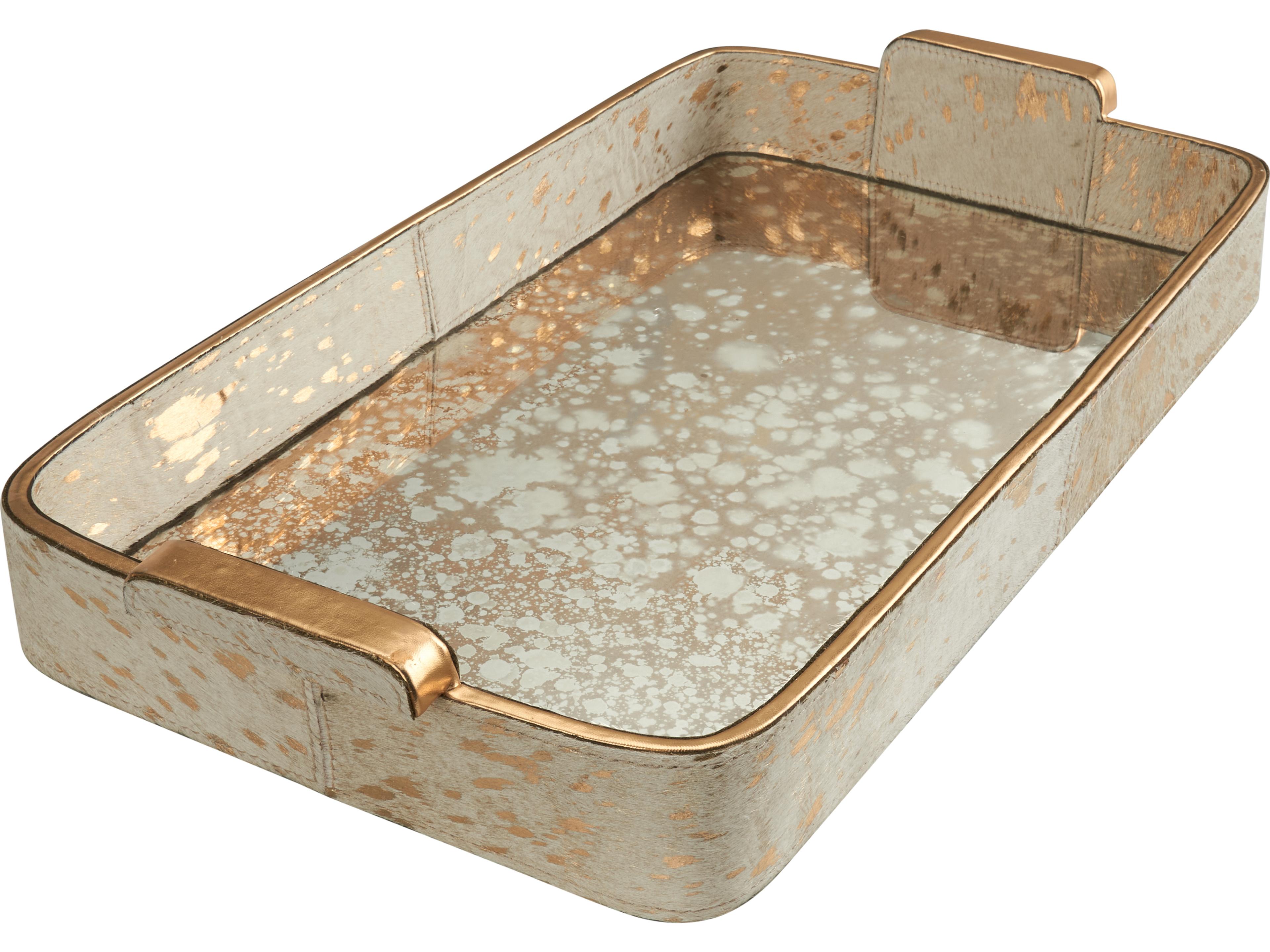 Chelsea House Cream Gold Antique Serving Tray