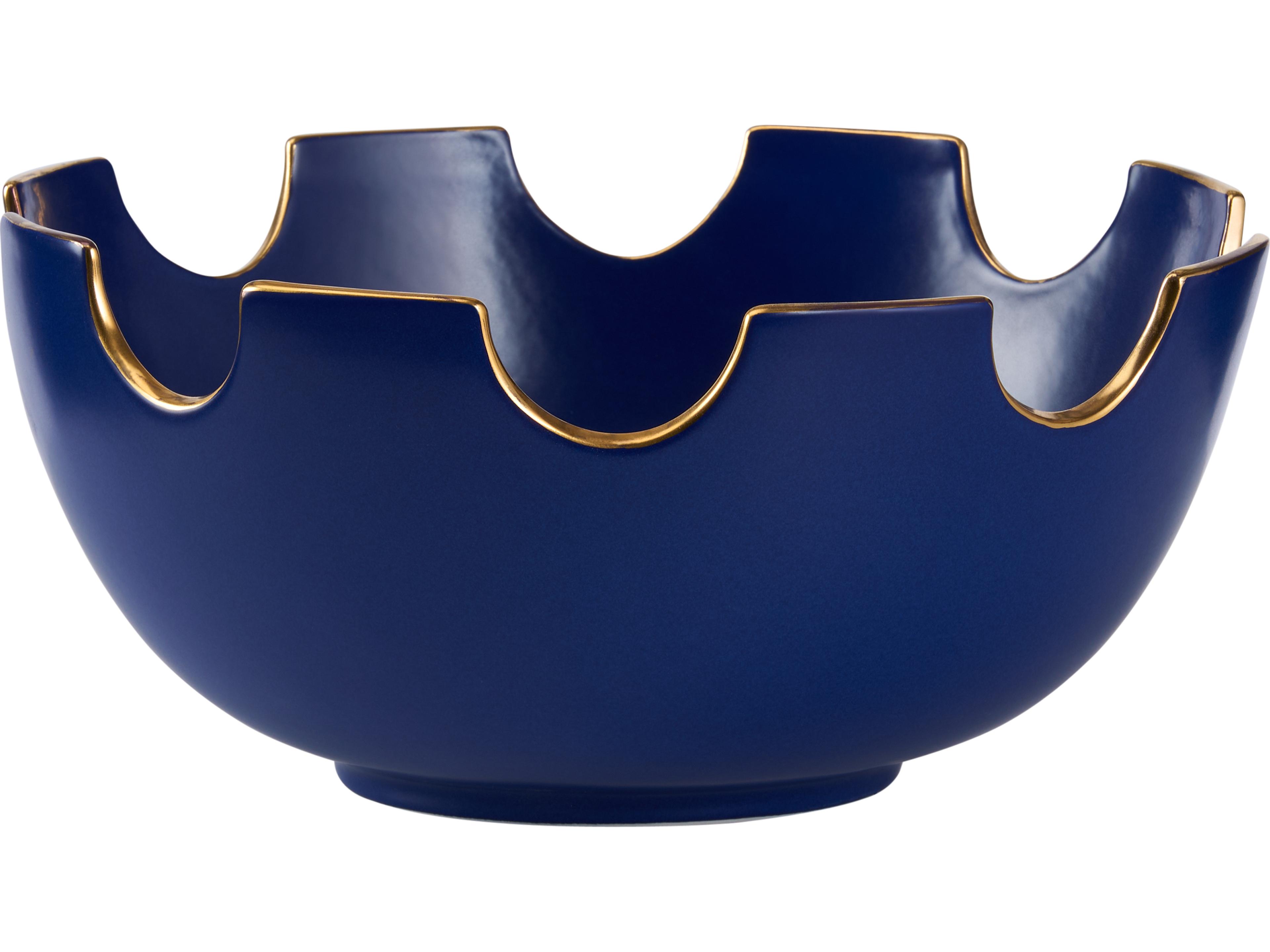 Navy Blue Gold Decorative Plate