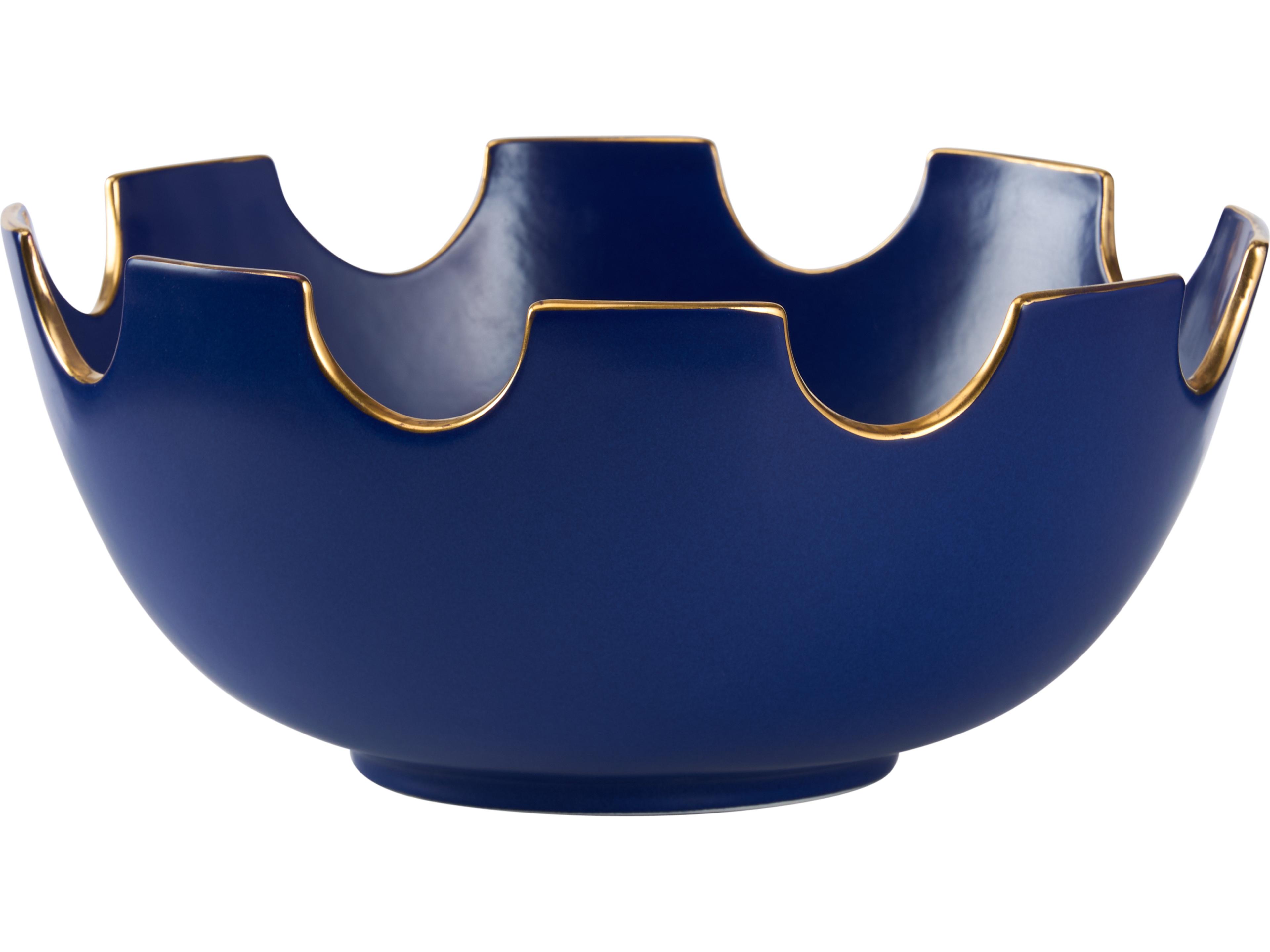 Chelsea House Navy Blue Gold Decorative Plate