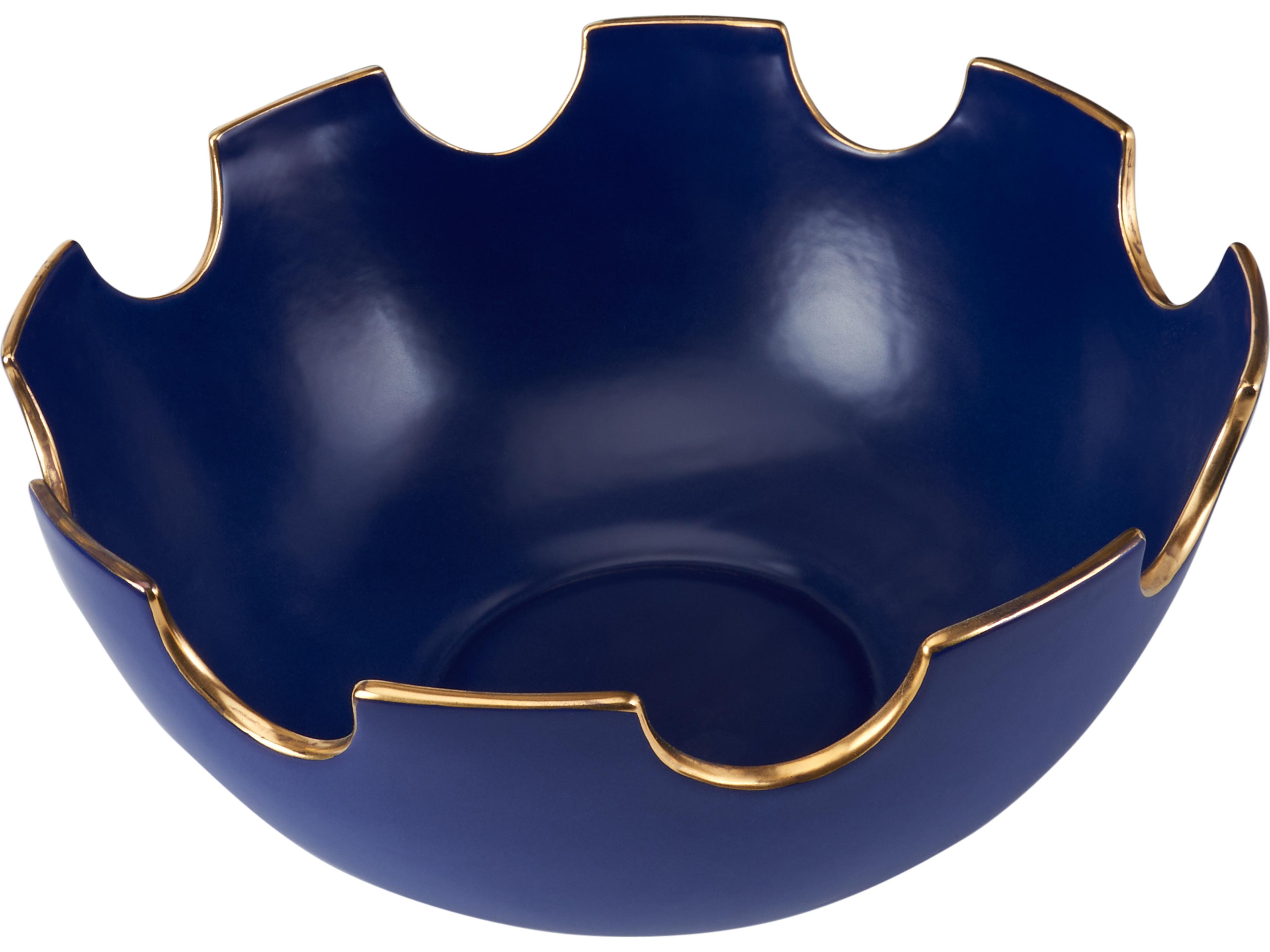 Chelsea House Navy Blue Gold Decorative Plate