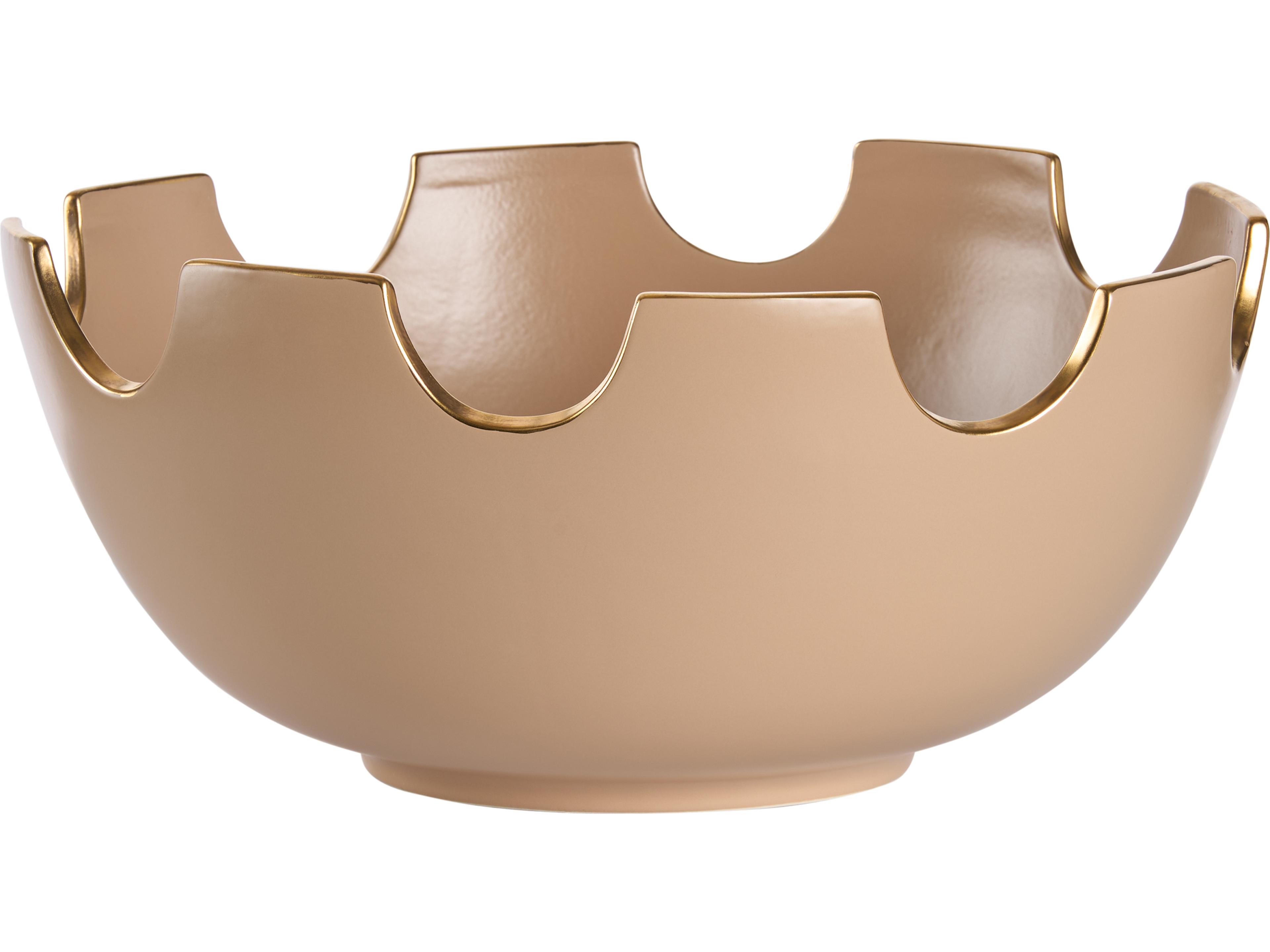 Chelsea House Taupe Gold Decorative Plate