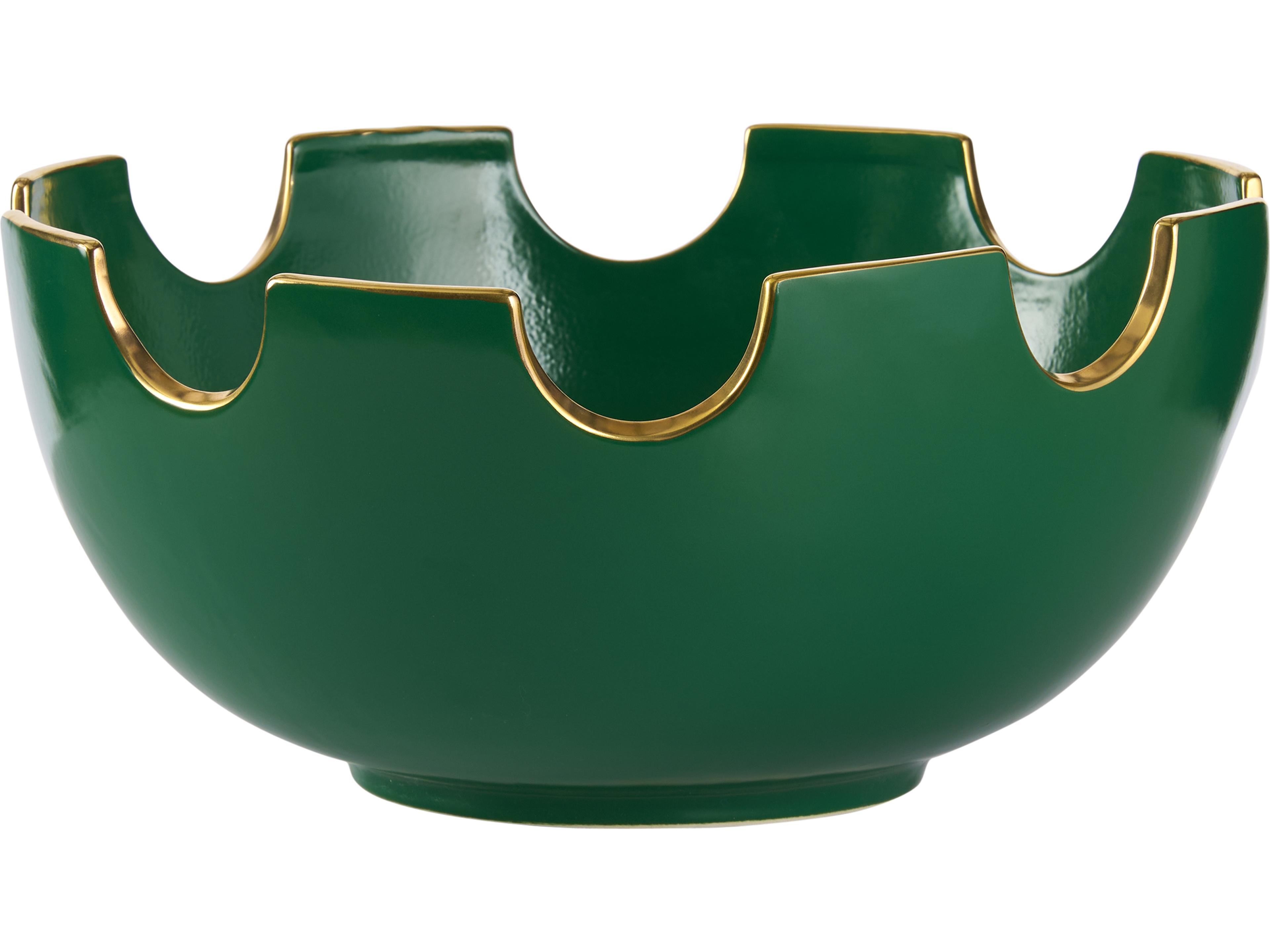 Chelsea House Green Gold Decorative Plate