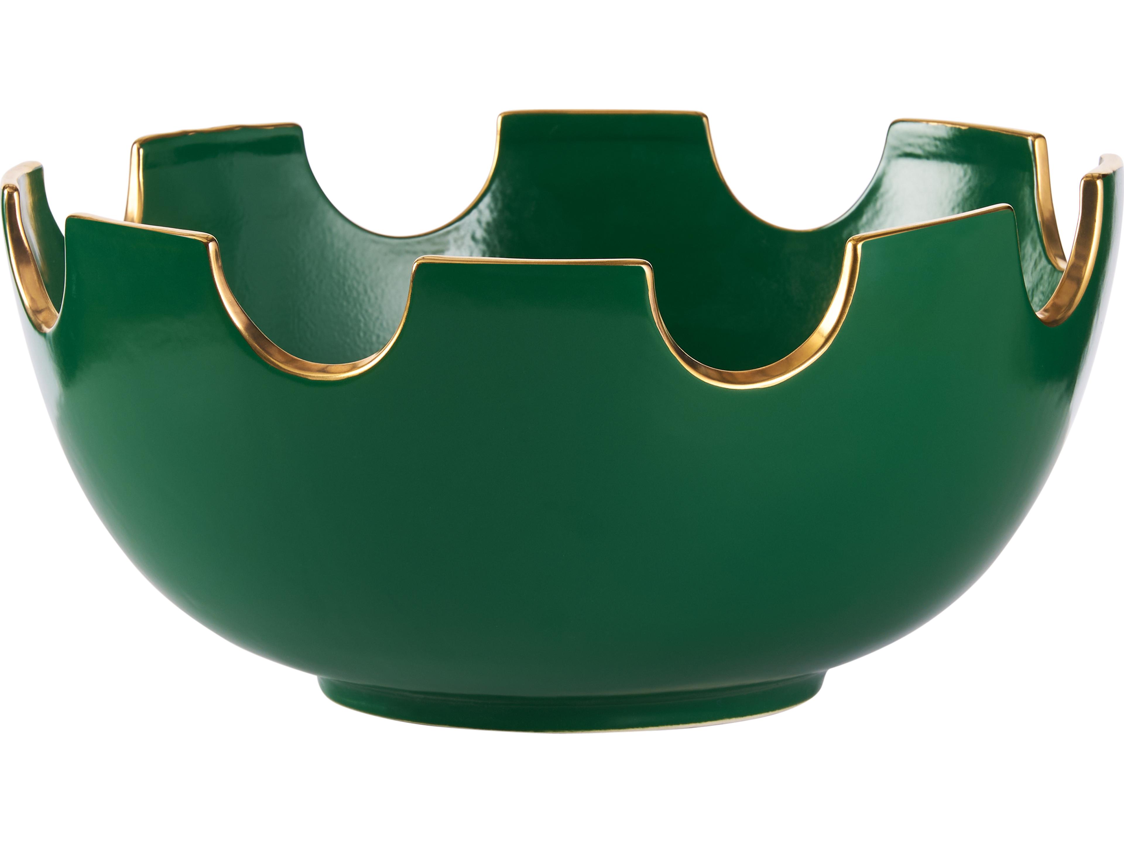 Chelsea House Green Gold Decorative Plate