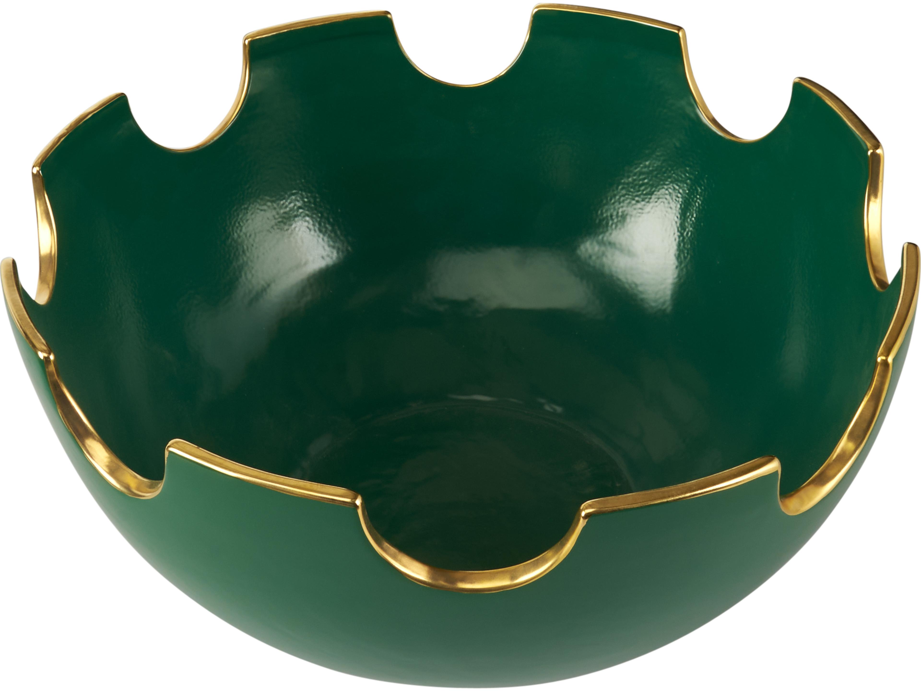 Chelsea House Green Gold Decorative Plate