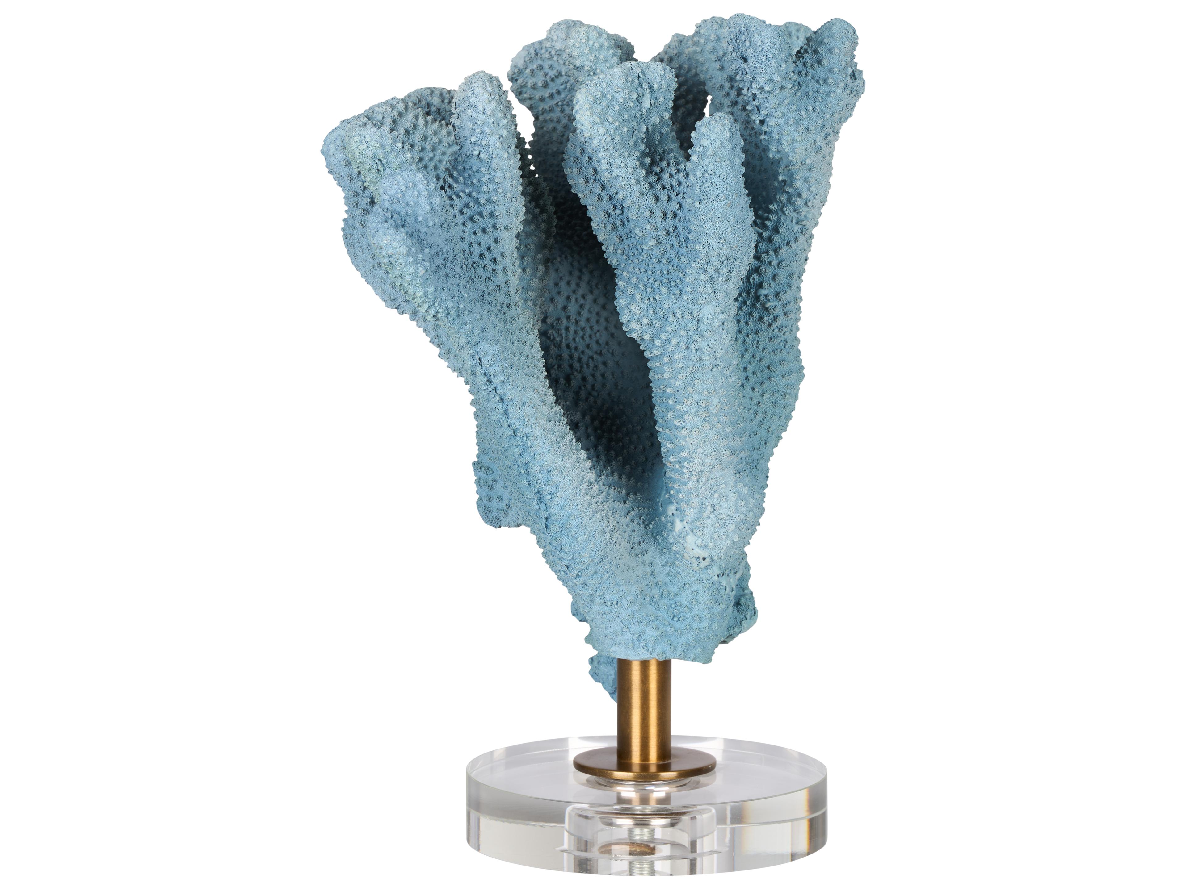 Chelsea House Blue Clear Antique Brass Sculpture