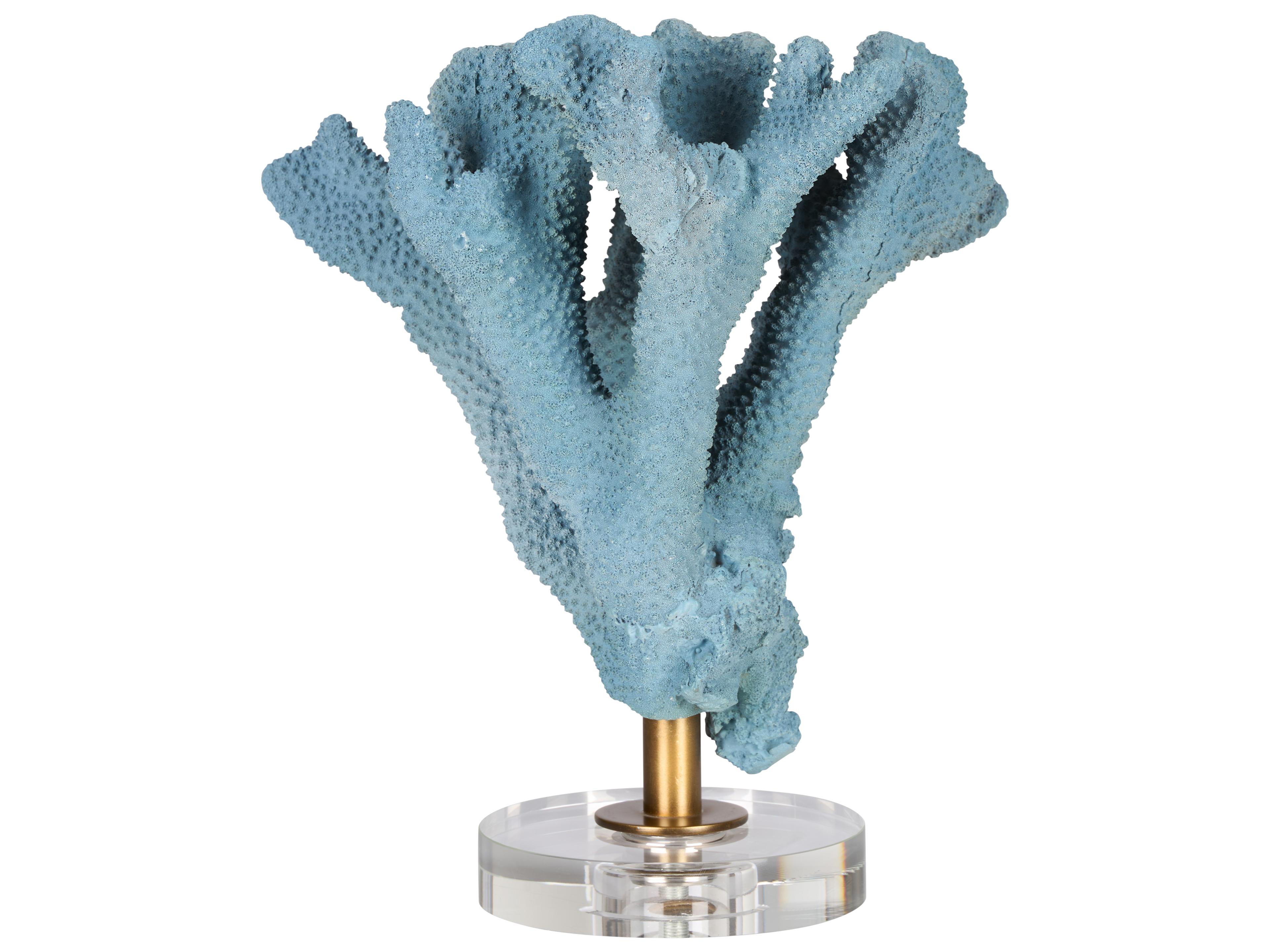 Chelsea House Blue Clear Antique Brass Sculpture