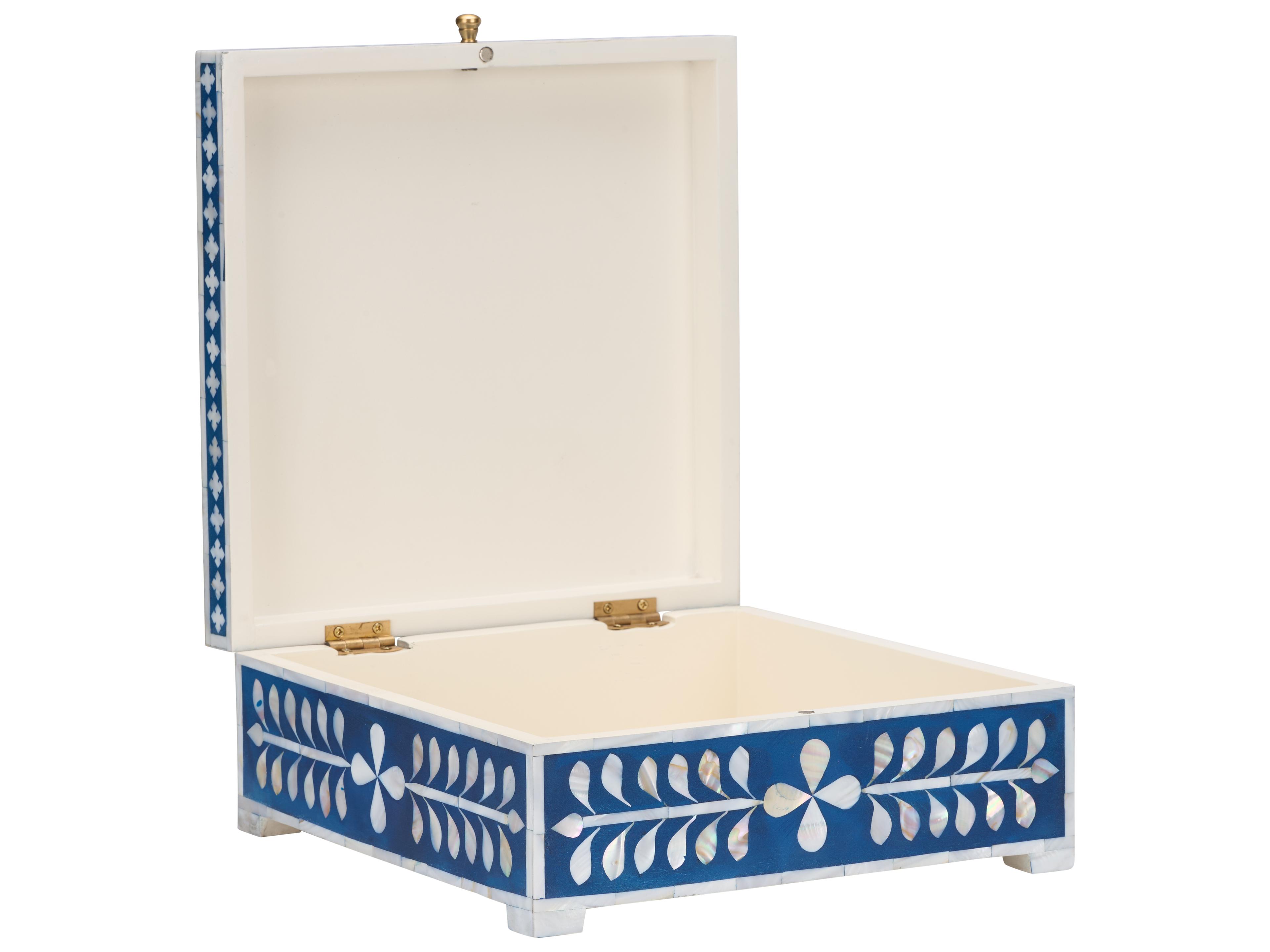 Chelsea House Blue White Cream Storage Case