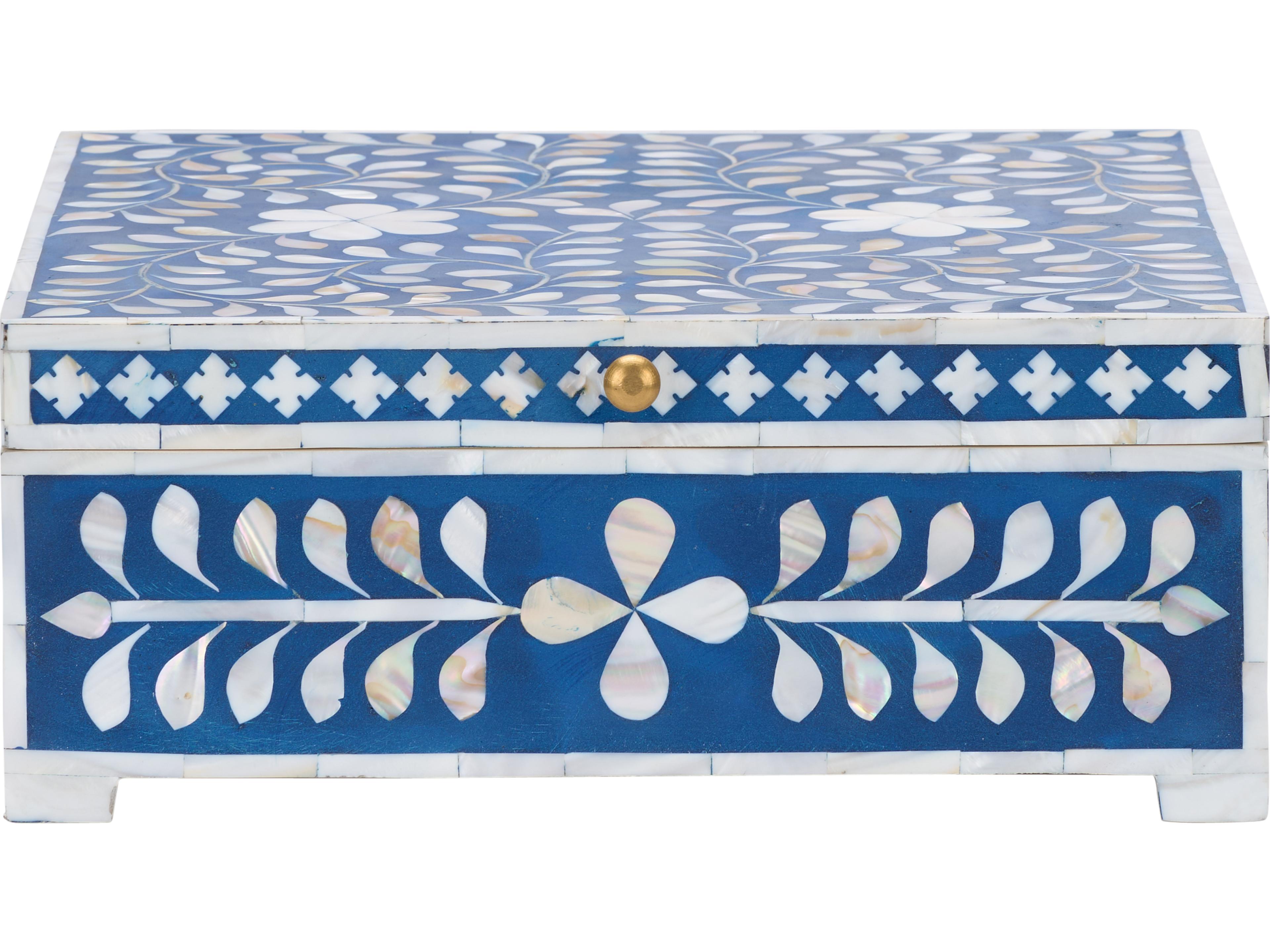 Chelsea House Blue White Cream Storage Case