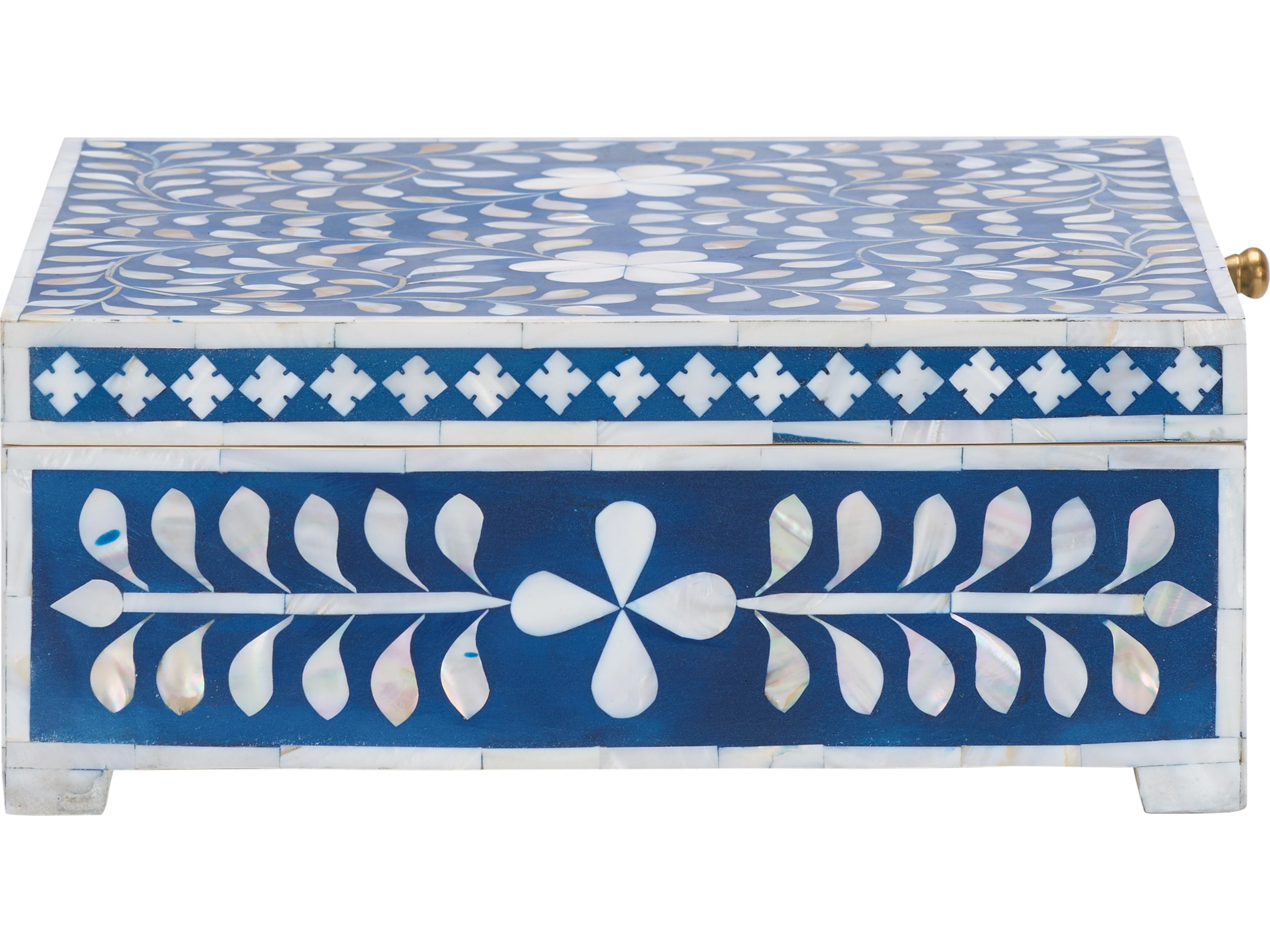 Chelsea House Blue White Cream Storage Case