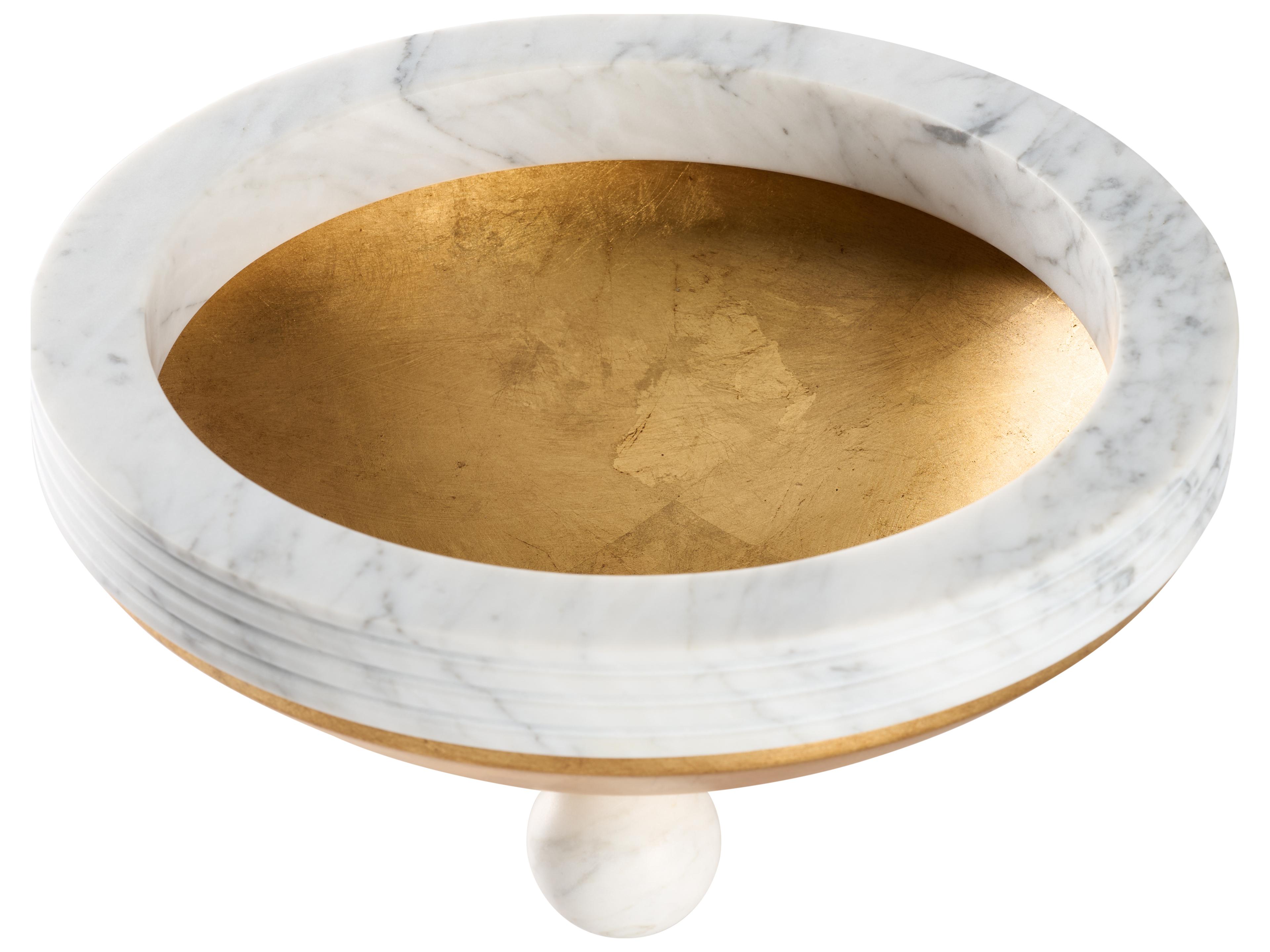 Chelsea House Bradshaw Orrell Gold Leaf Natural White Decorative Plate