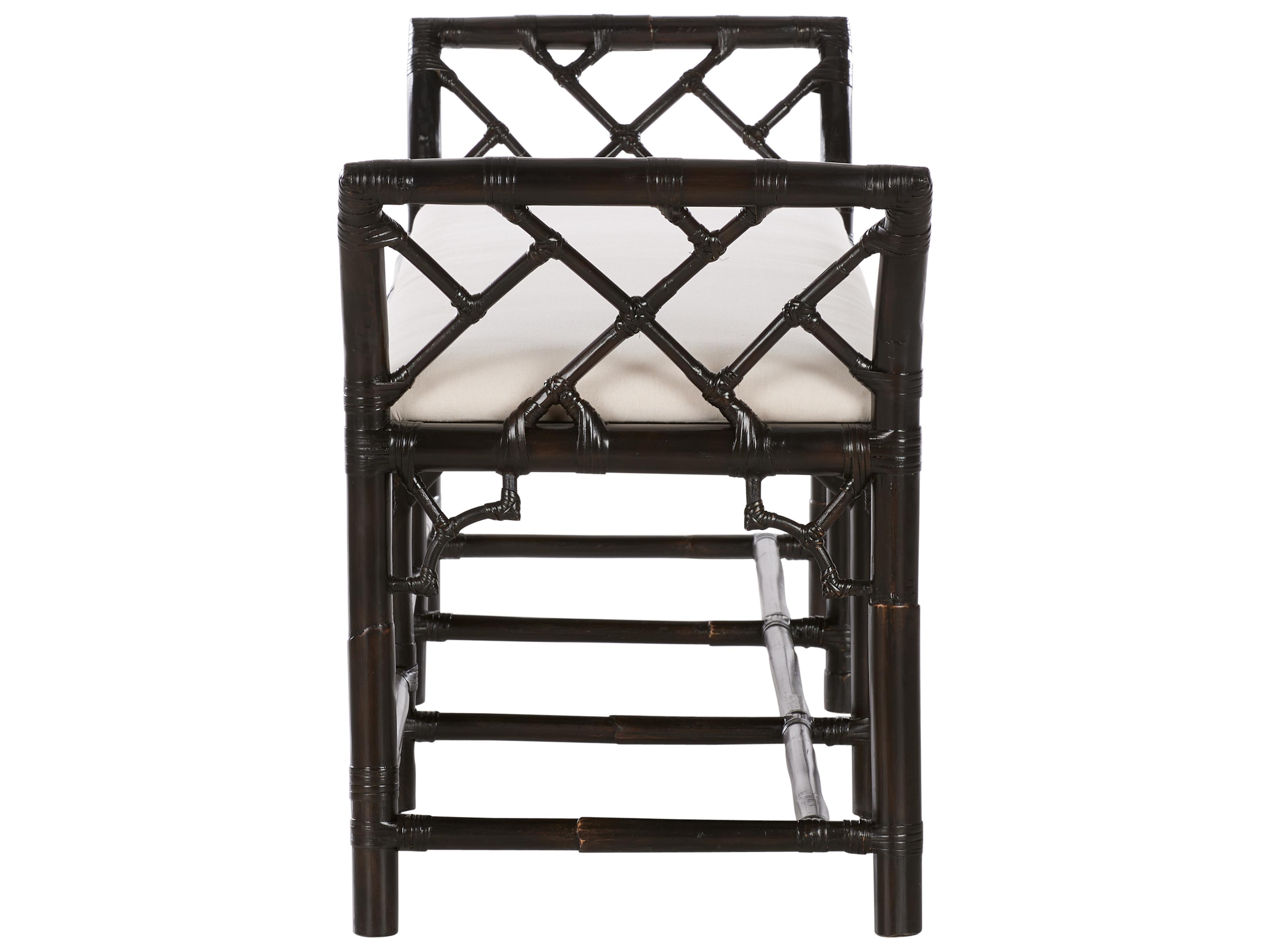 Chelsea House Cracked Pepper Natural Black Upholstered Accent Bench