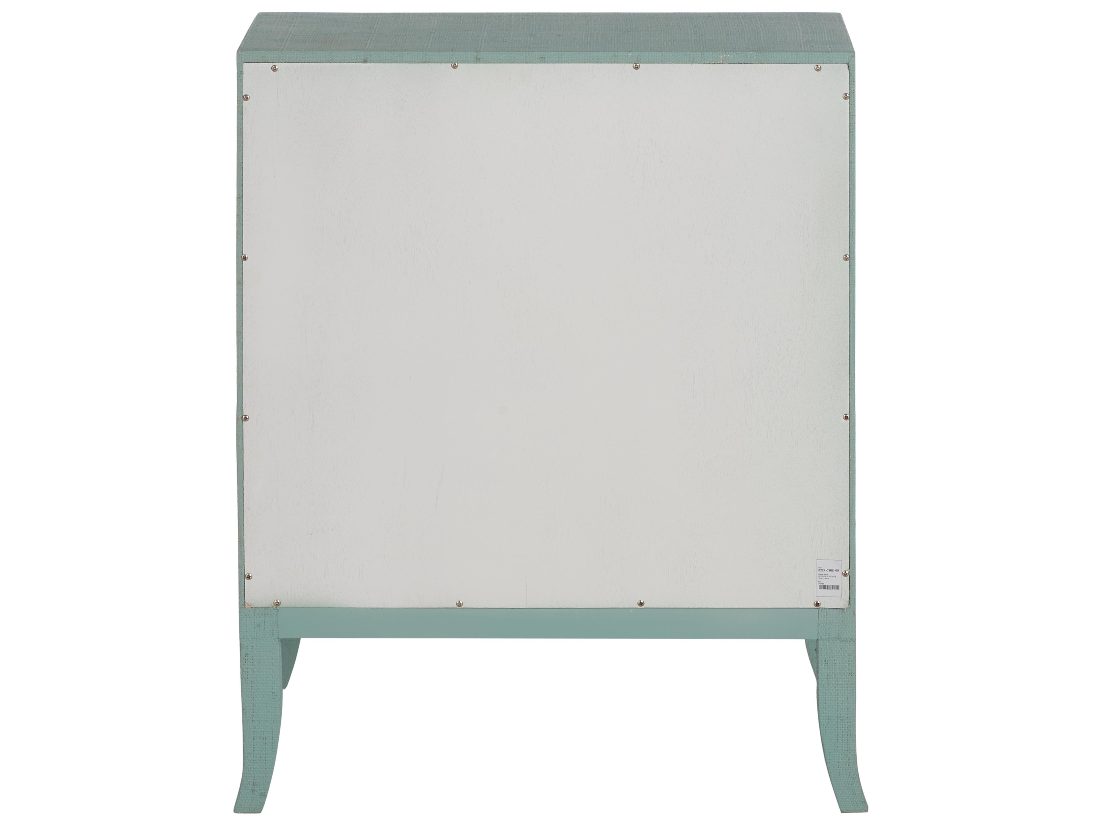 Chelsea House Bill Cain Rectangular Wood Blue End Table