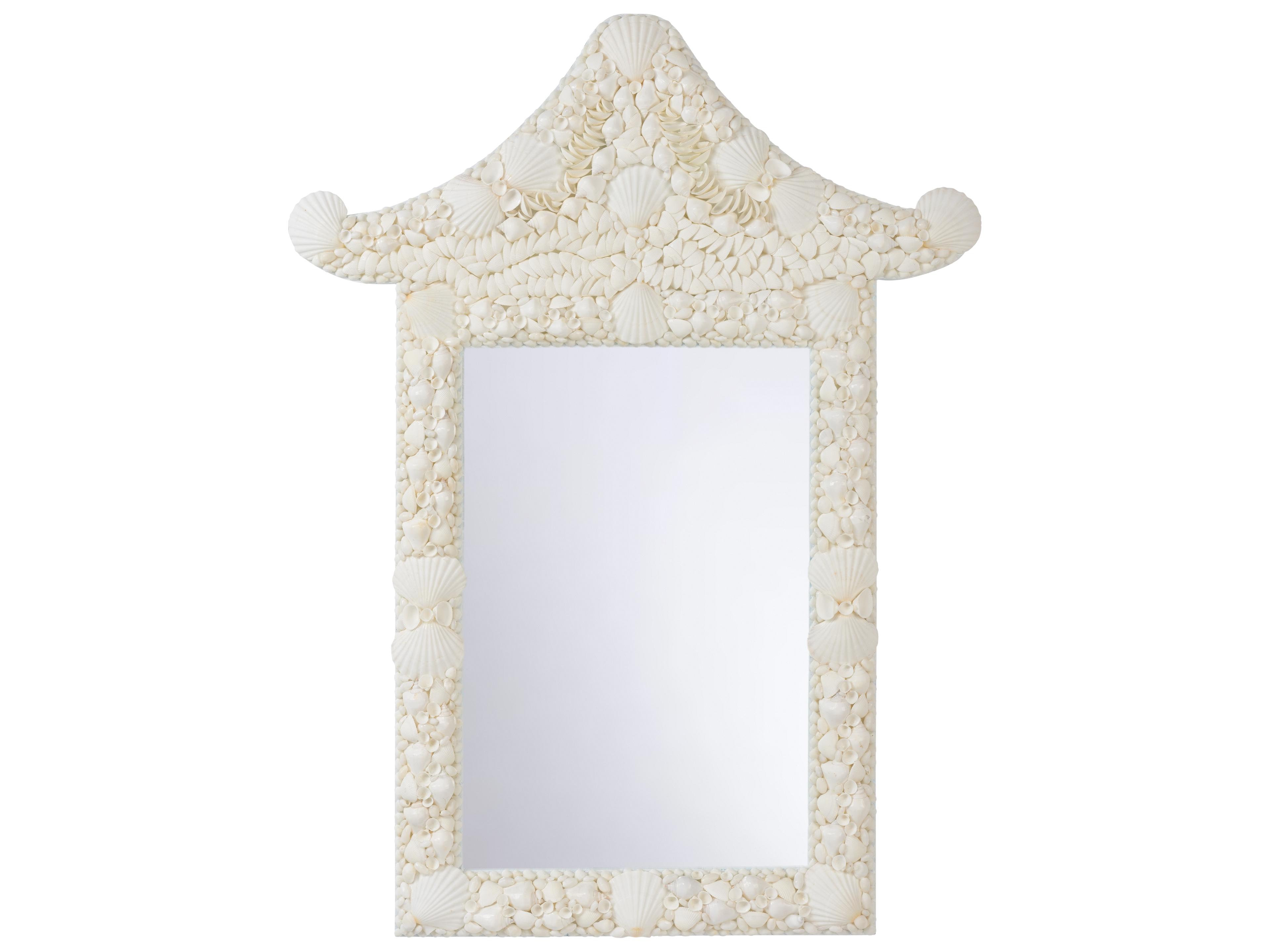 Bill Cain Natural White Clear Plain Wall Mirror Vertical