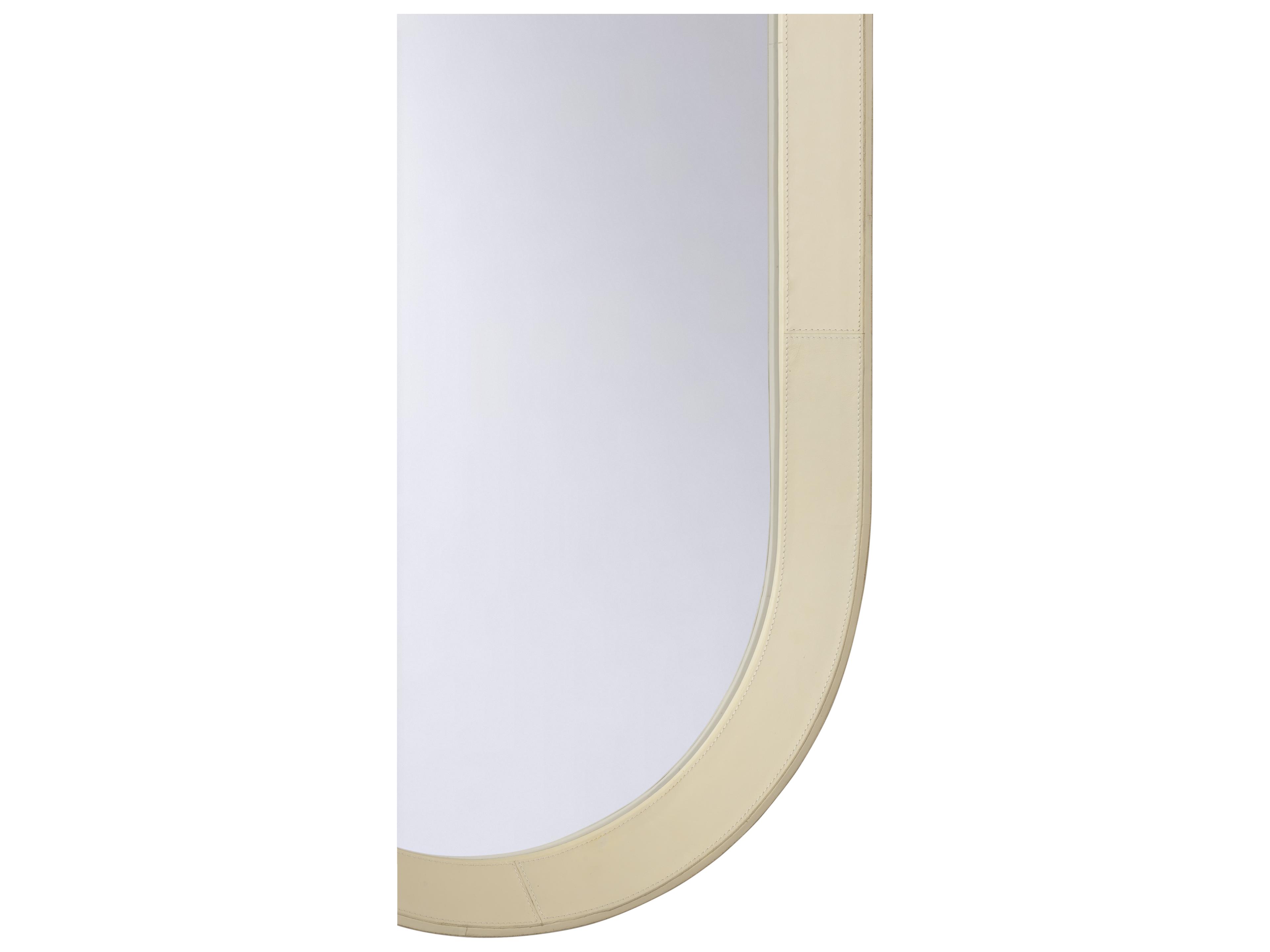 Chelsea House Bill Cain Cream Clear Plain Wall Mirror Oval