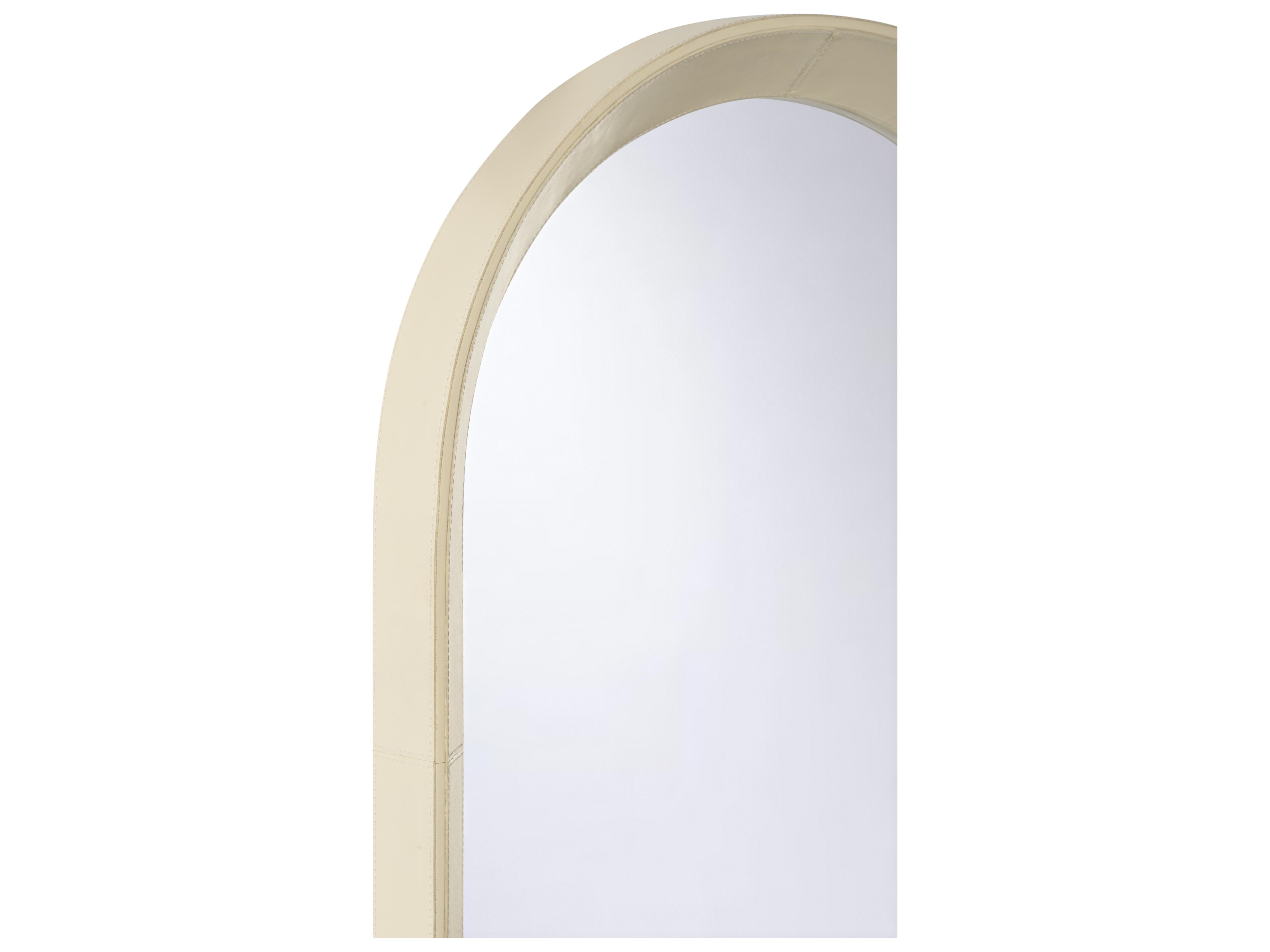 Chelsea House Bill Cain Cream Clear Plain Wall Mirror Oval