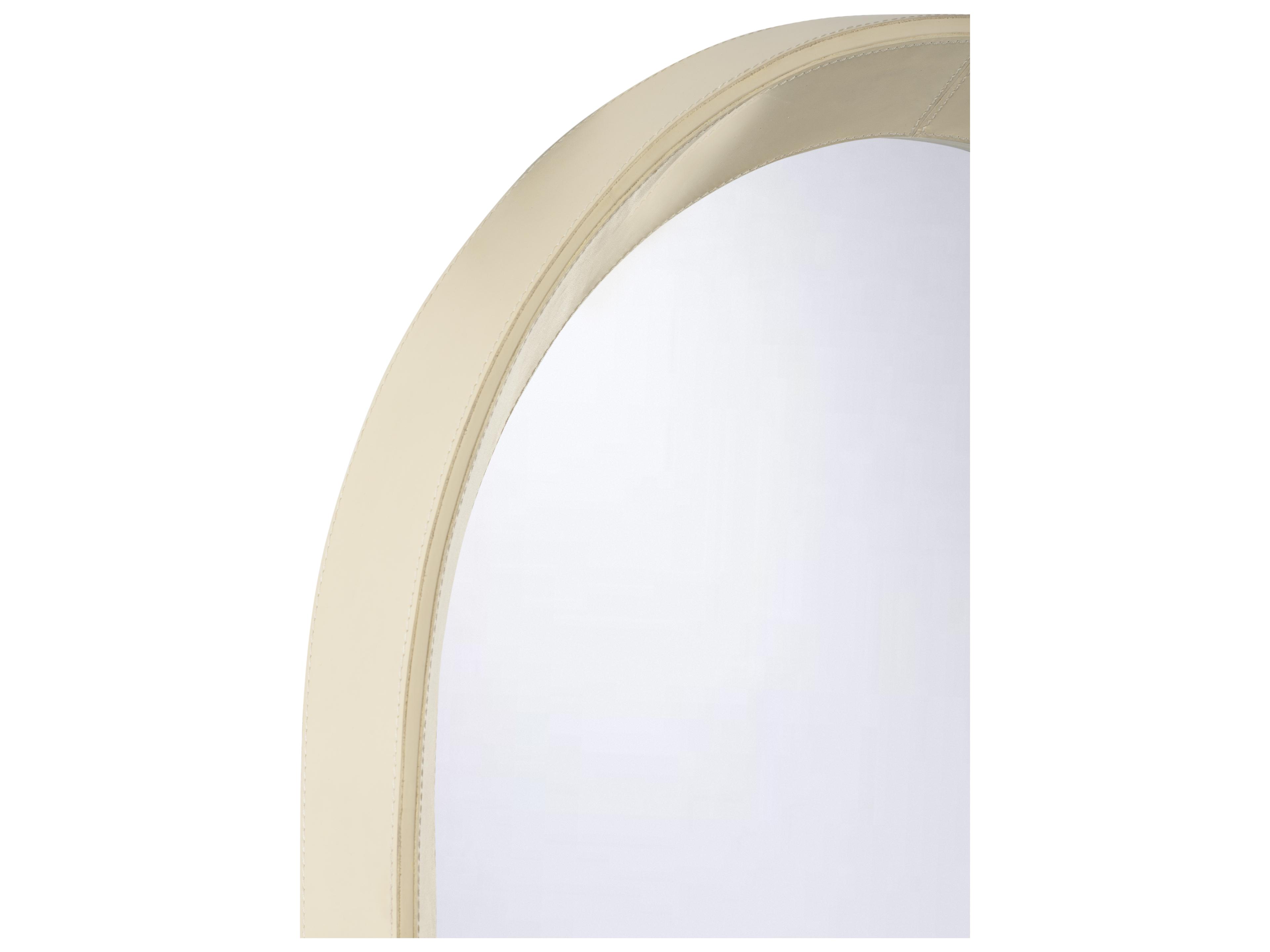 Chelsea House Bill Cain Cream Clear Plain Wall Mirror Oval