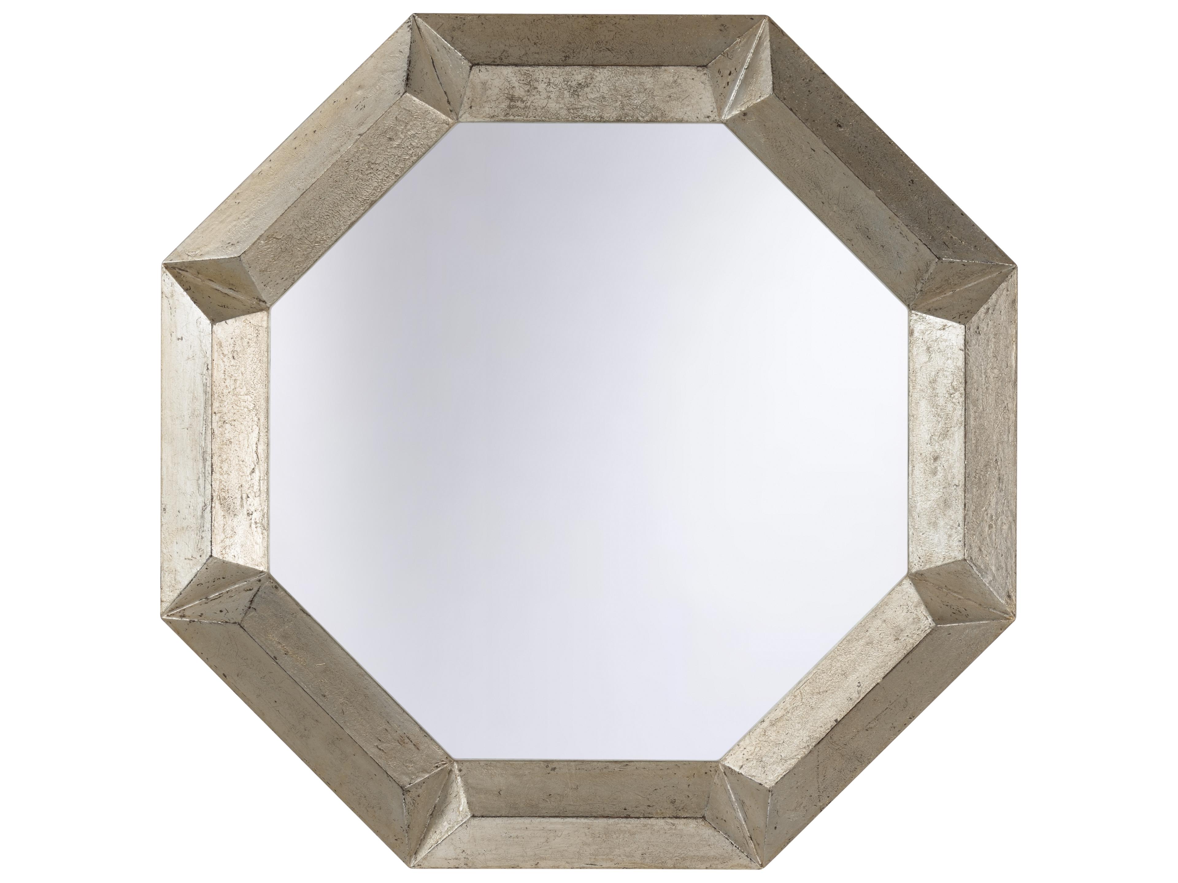 Aged Silver Leaf Clear Plain Wall Mirror