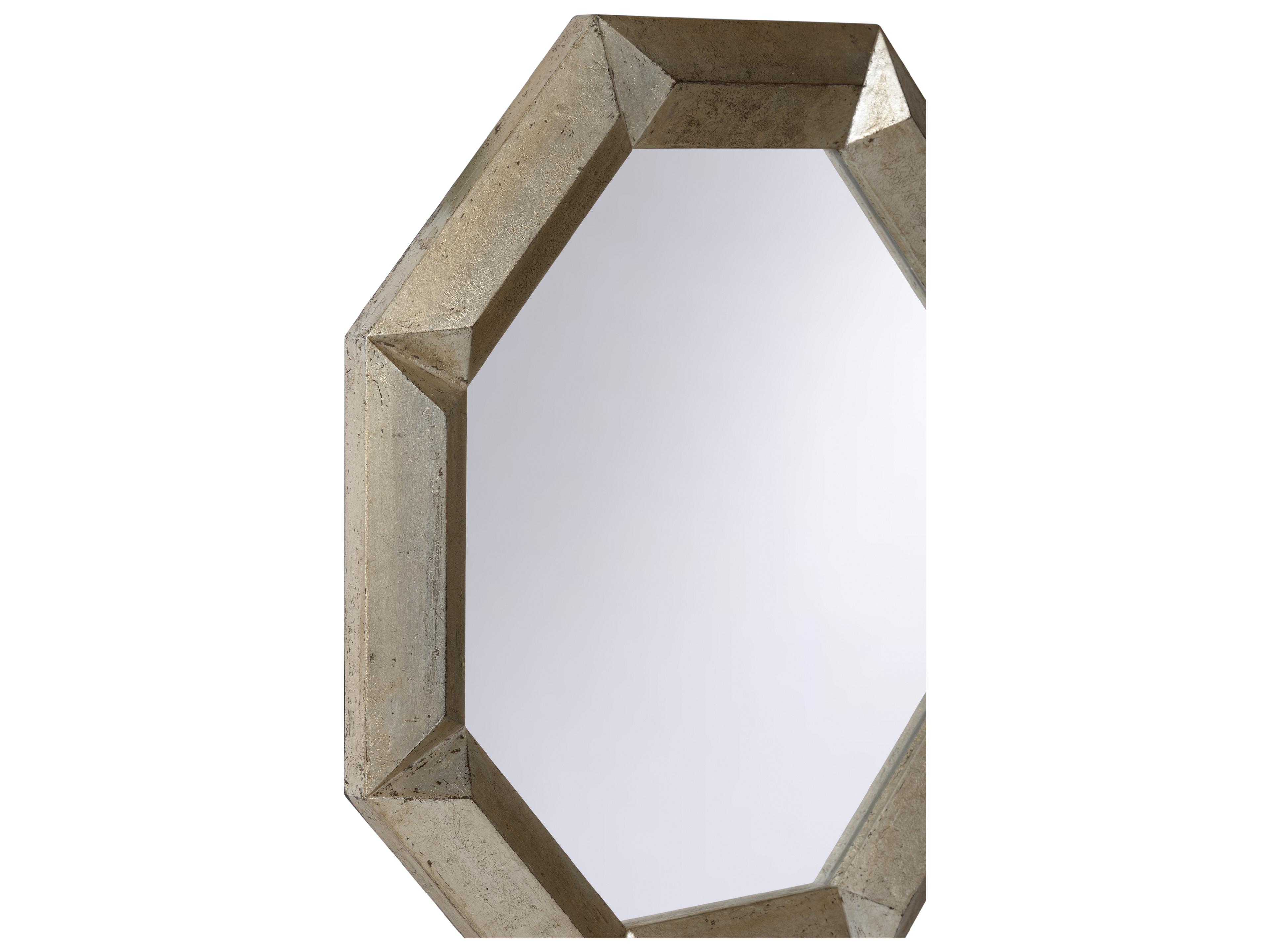 Chelsea House Aged Silver Leaf Clear Plain Wall Mirror