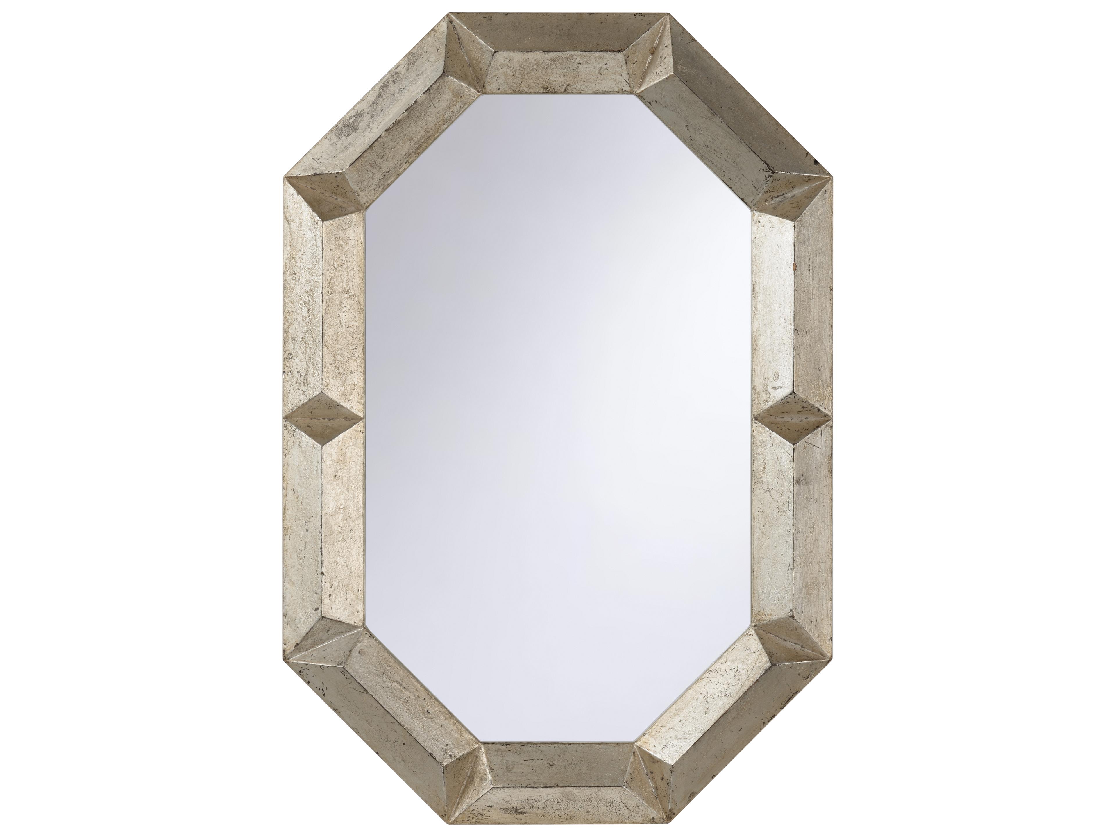 Chelsea House Aged Silver Leaf Clear Plain Wall Mirror