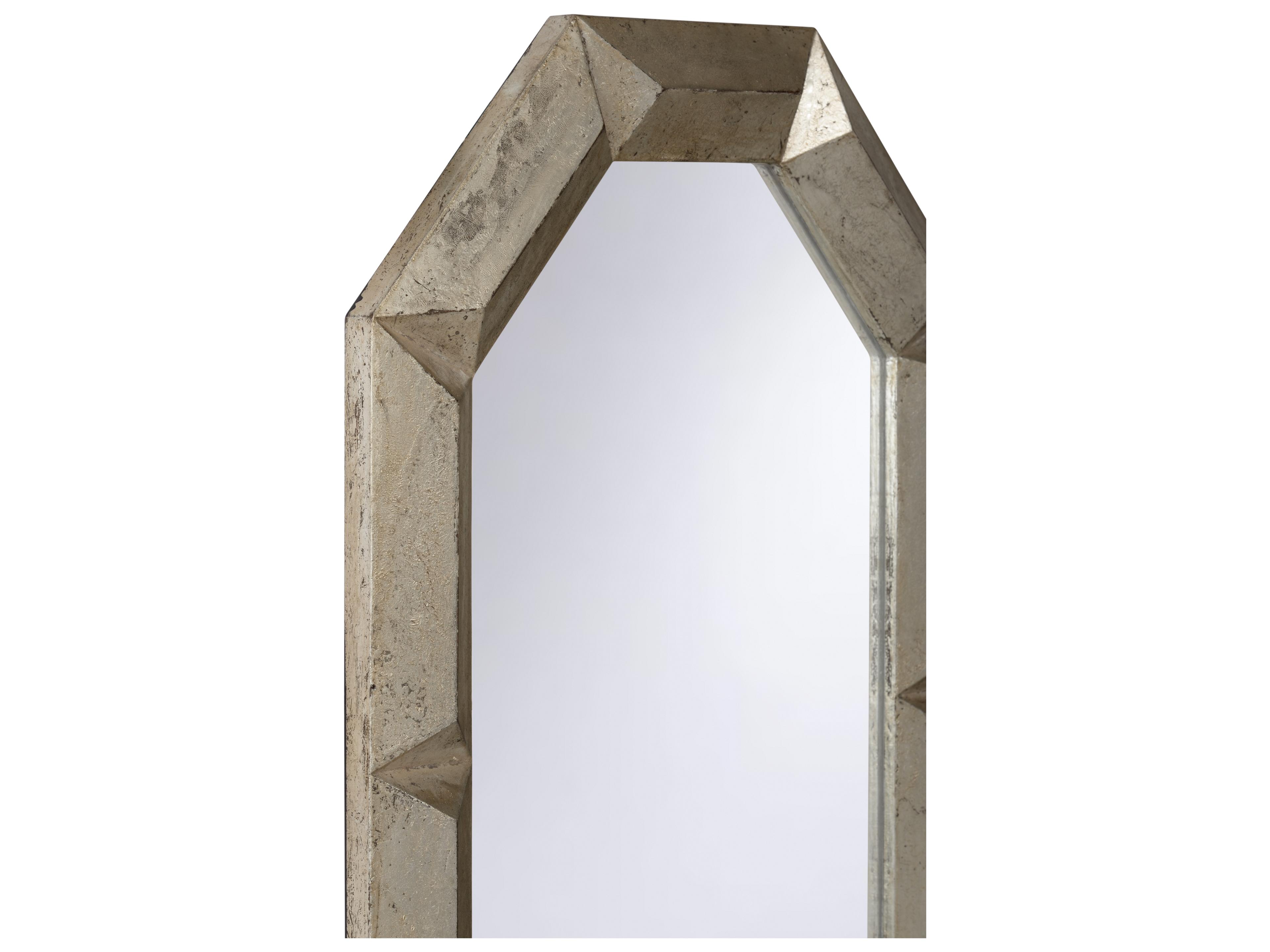 Chelsea House Aged Silver Leaf Clear Plain Wall Mirror