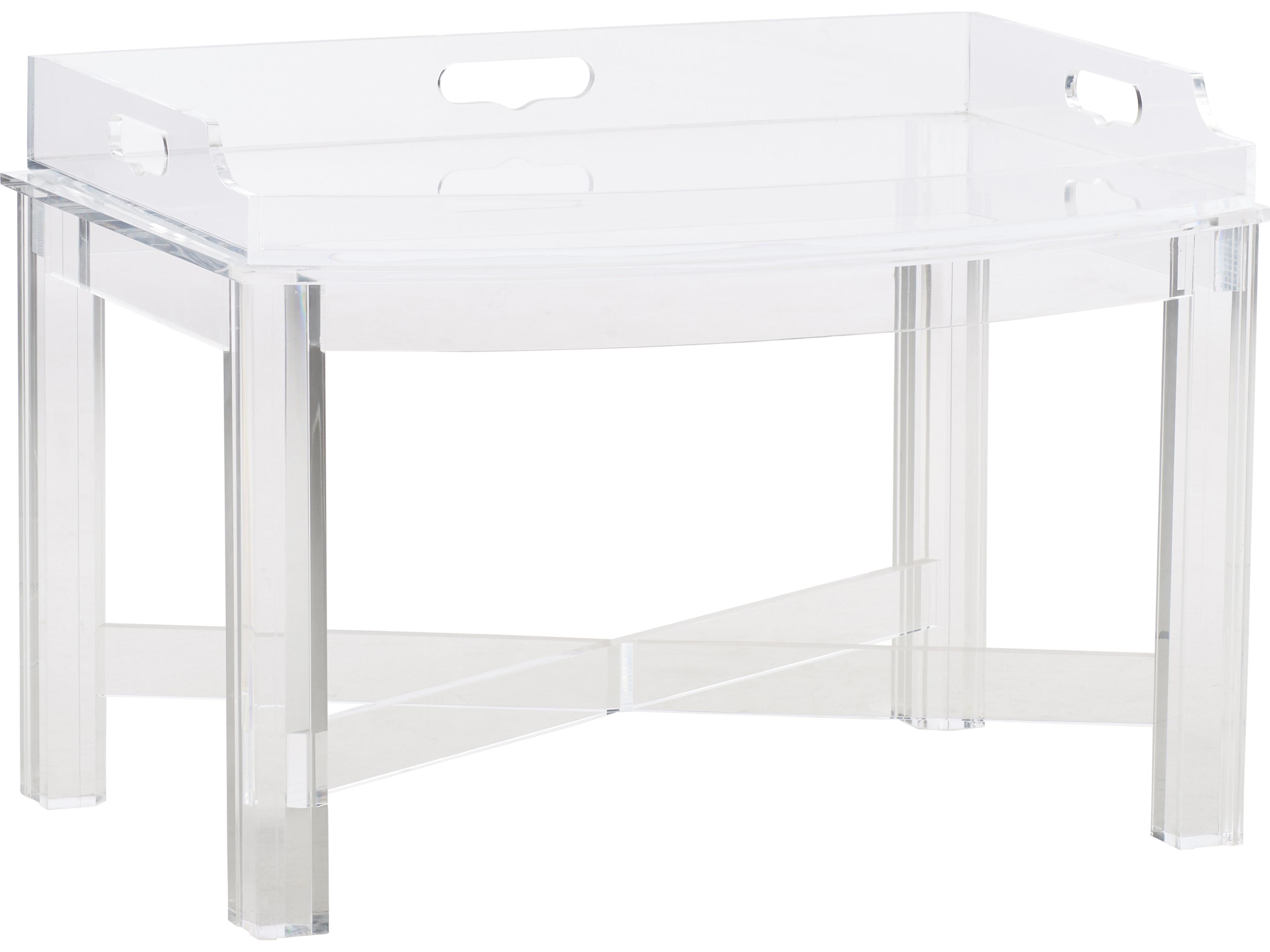 Rectangular Acrylic Clear End Table