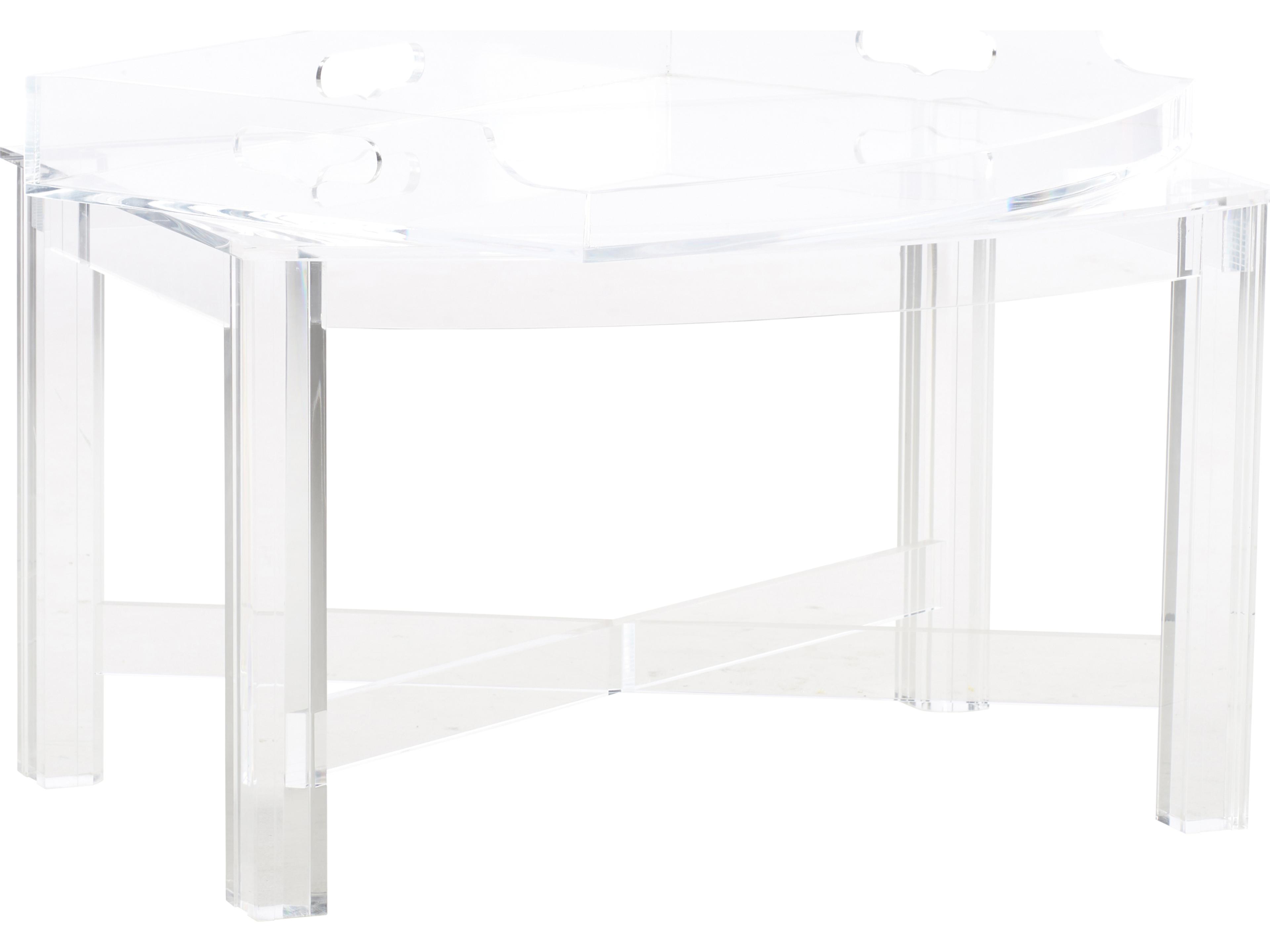Chelsea House Rectangular Acrylic Clear End Table