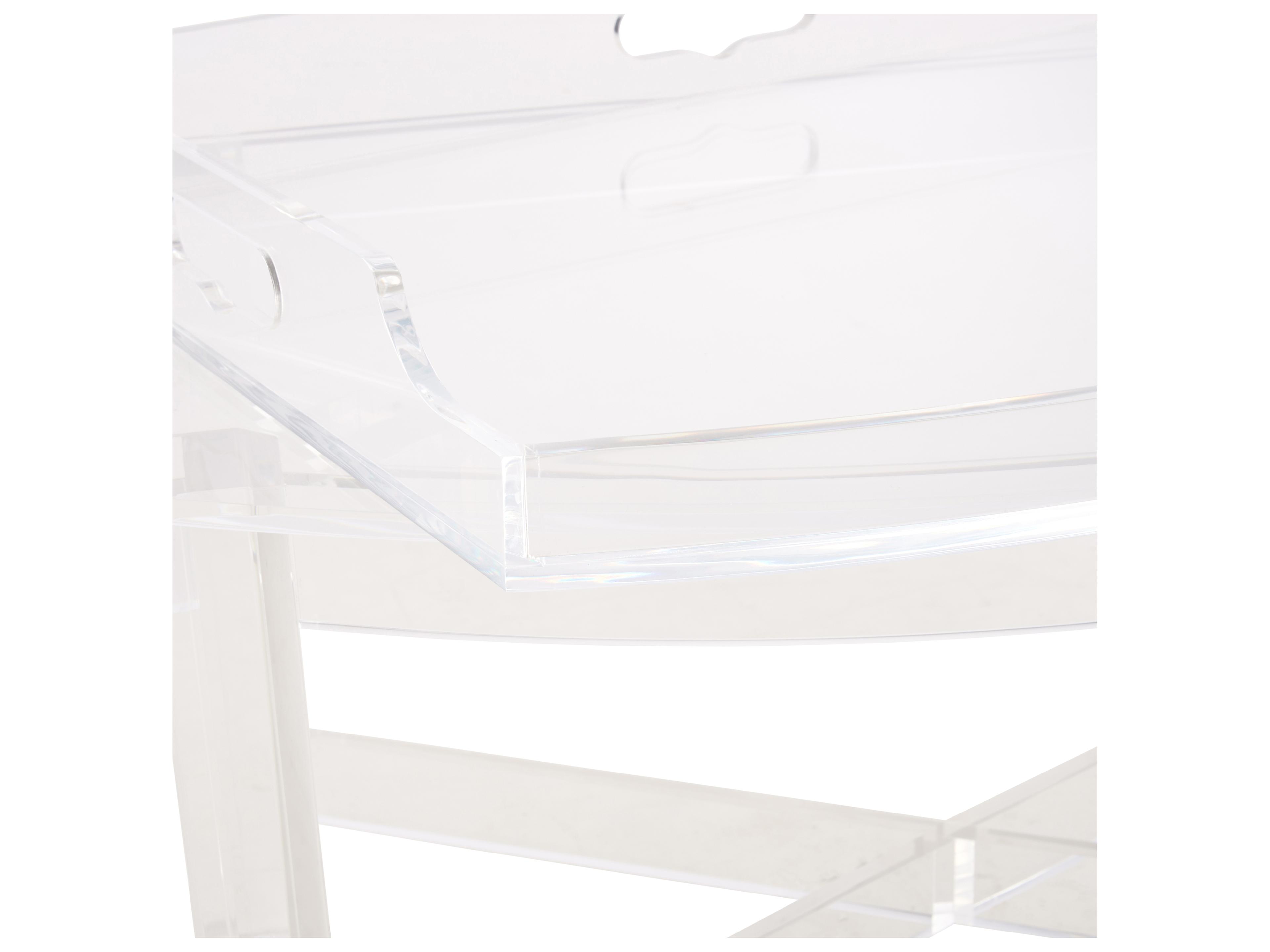 Chelsea House Rectangular Acrylic Clear End Table