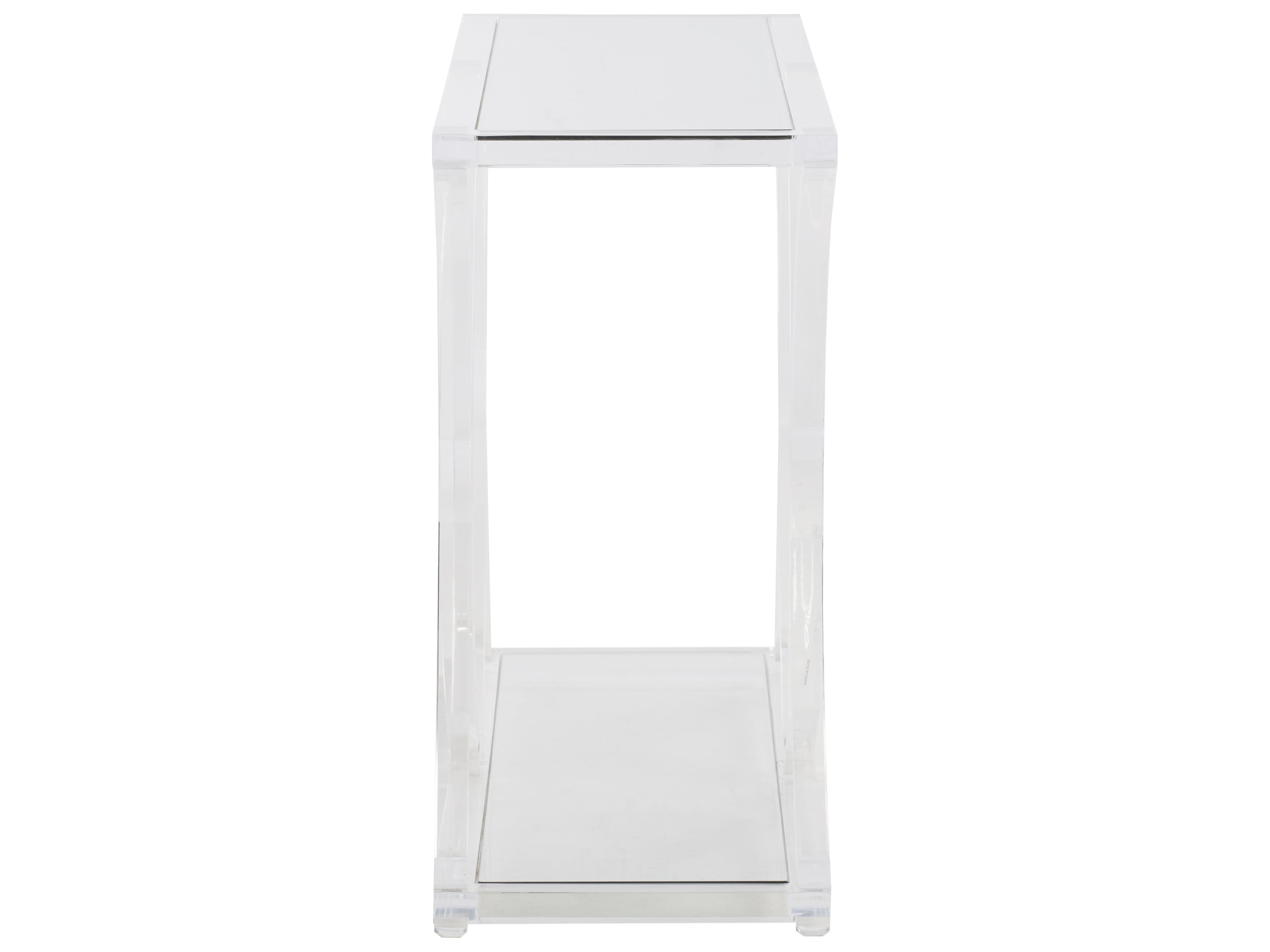 Chelsea House Shayla Copas Rectangular Glass Clear Console Table