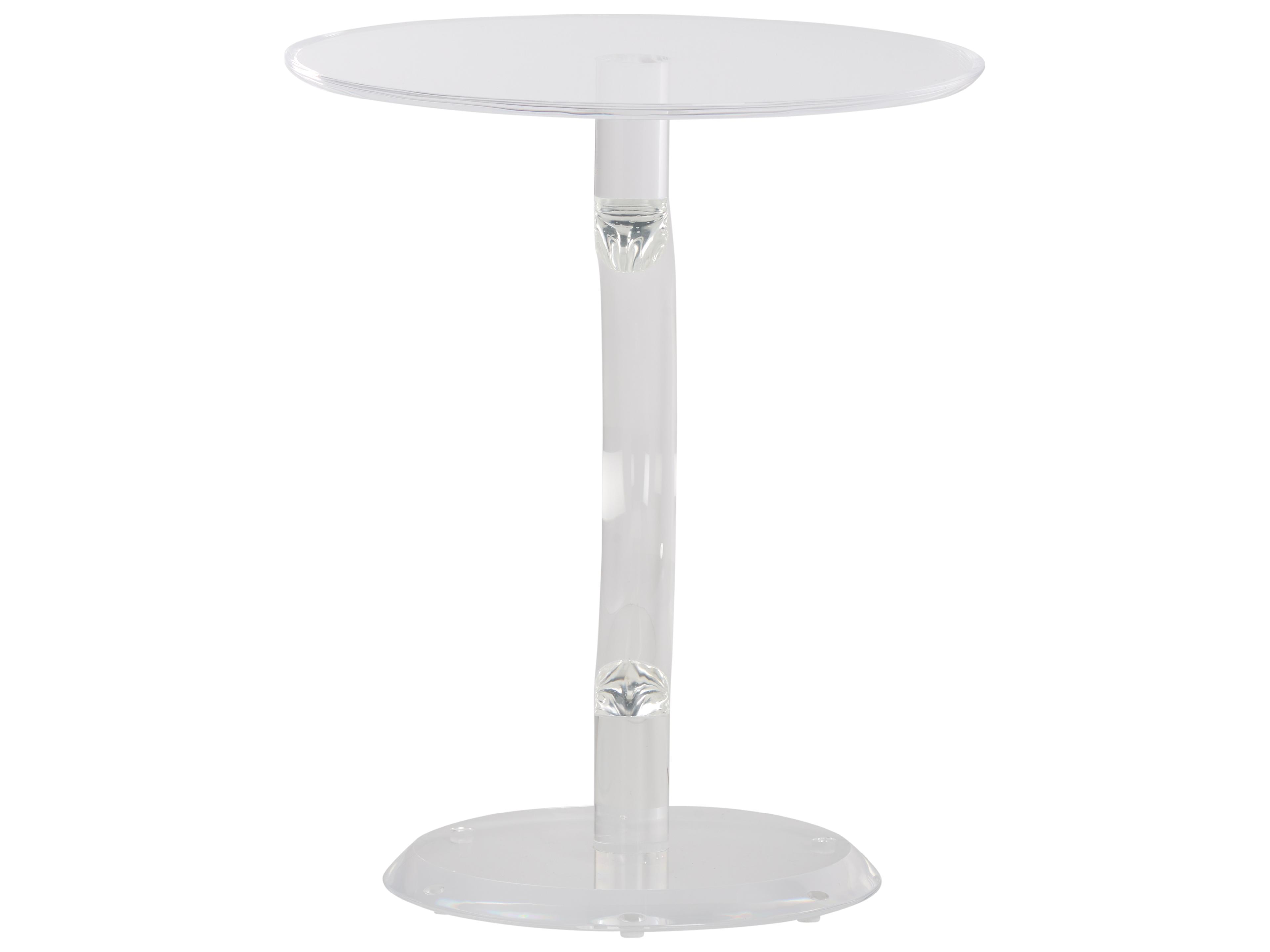 Chelsea House Shayla Copas Round Acrylic Clear End Table
