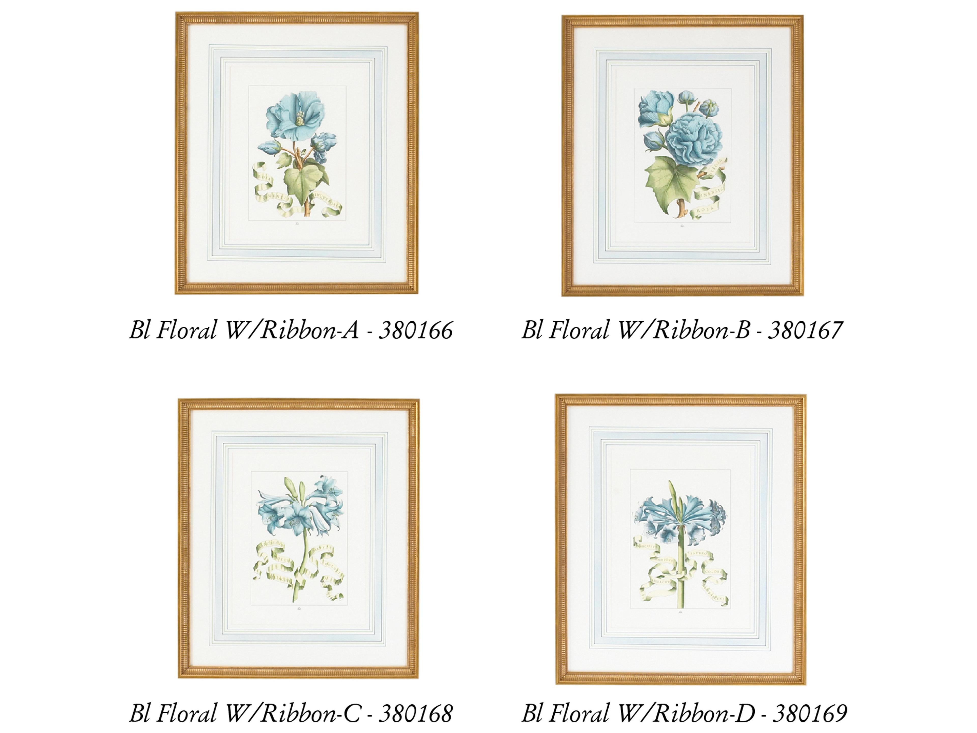 Chelsea House Bl Floral with Ribbon-D