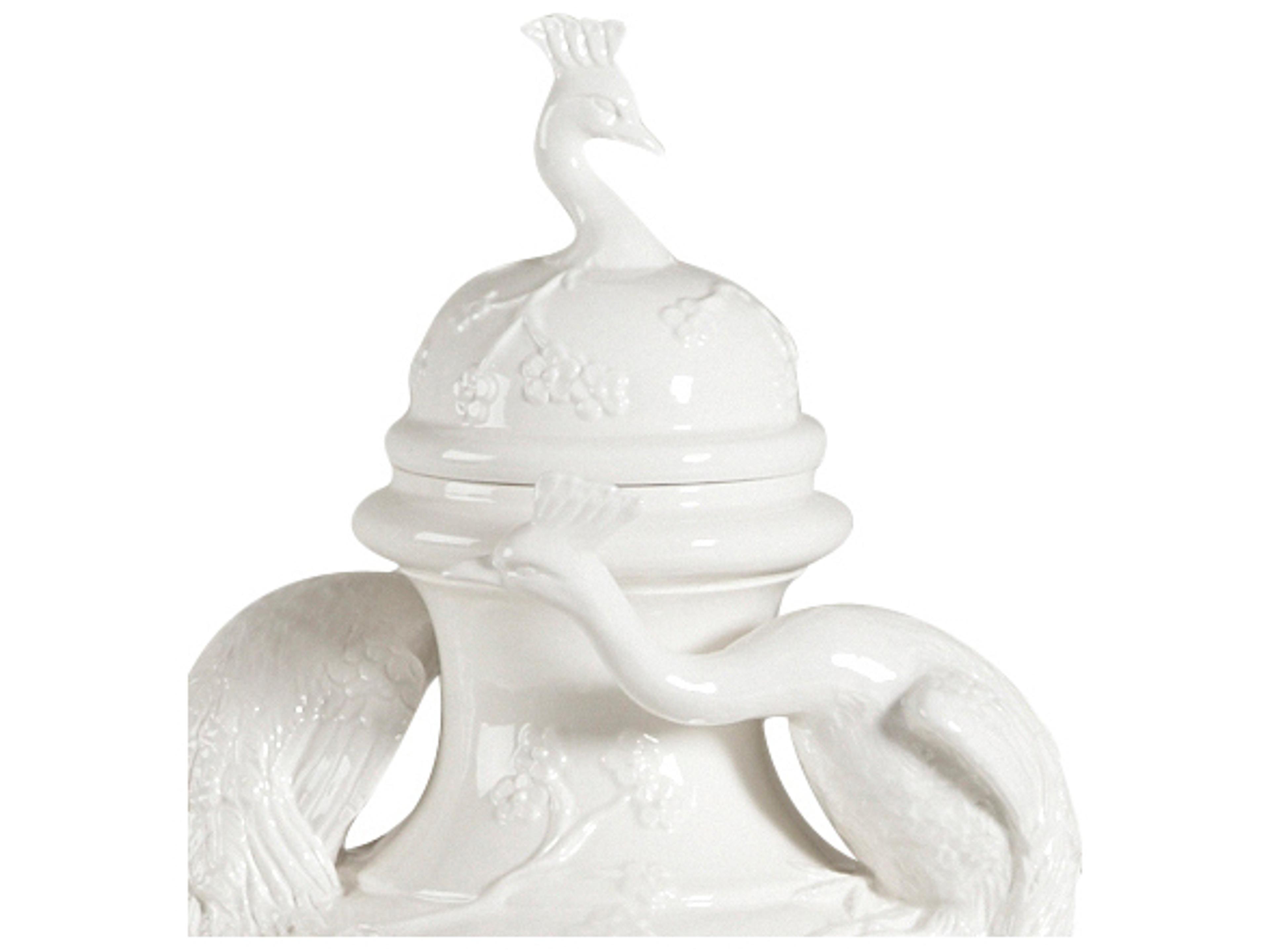 Chelsea House Peacock Ceramic Urn