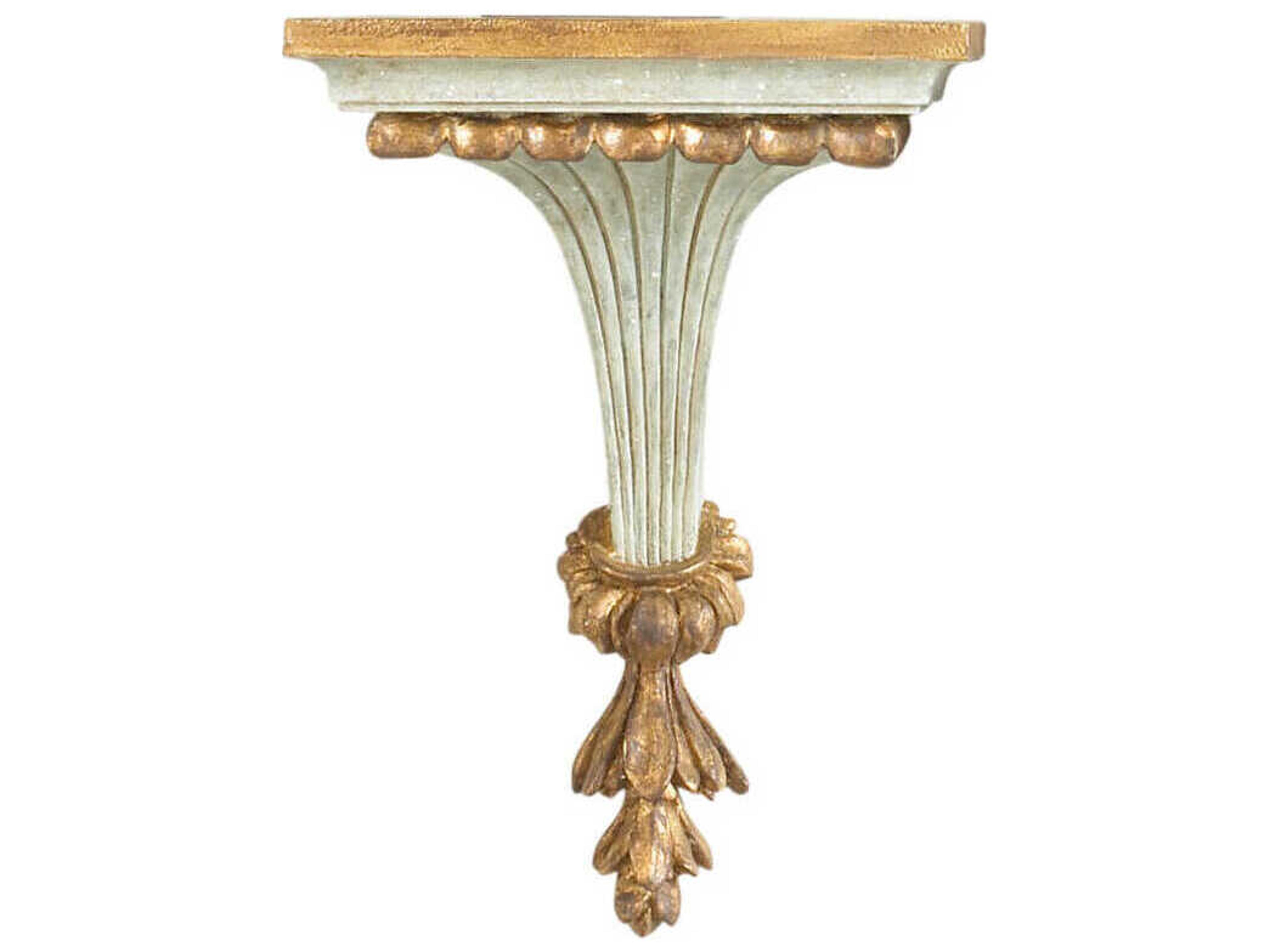 Chiswick Bracket Wall Light in Old Blue and Gold Finish