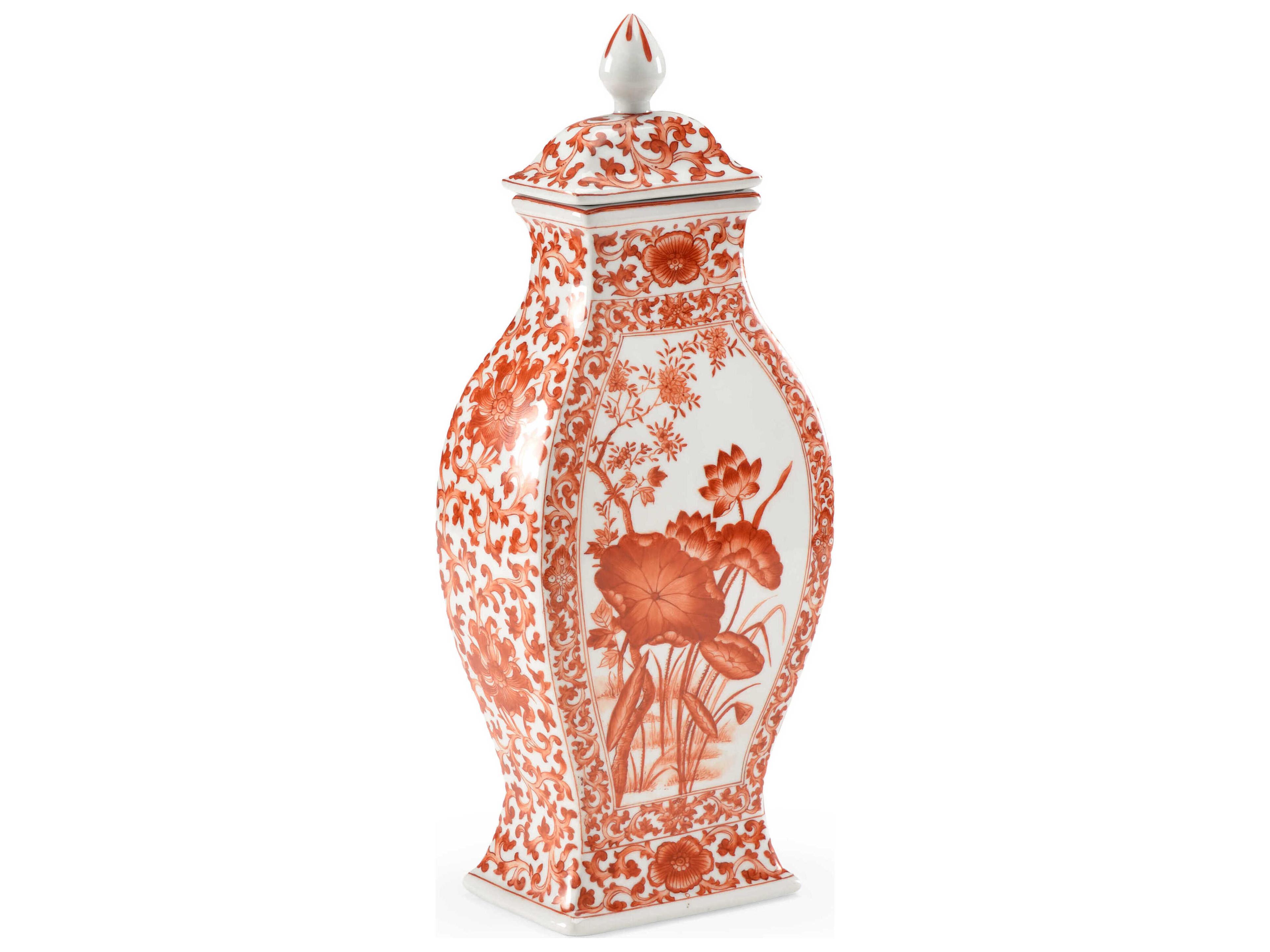 Covered Lotus Leaf Vase