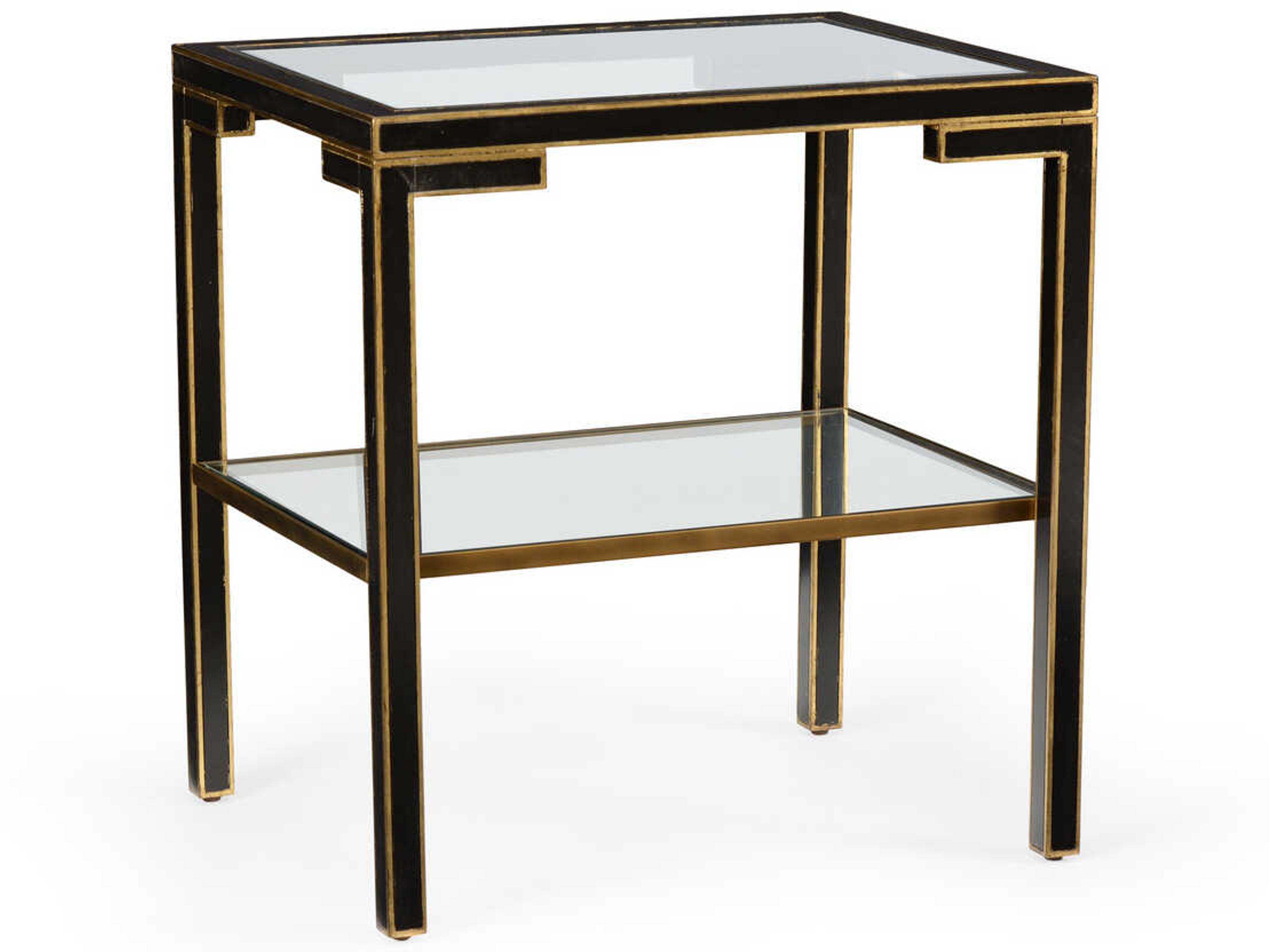 Rectangular Glass End Table