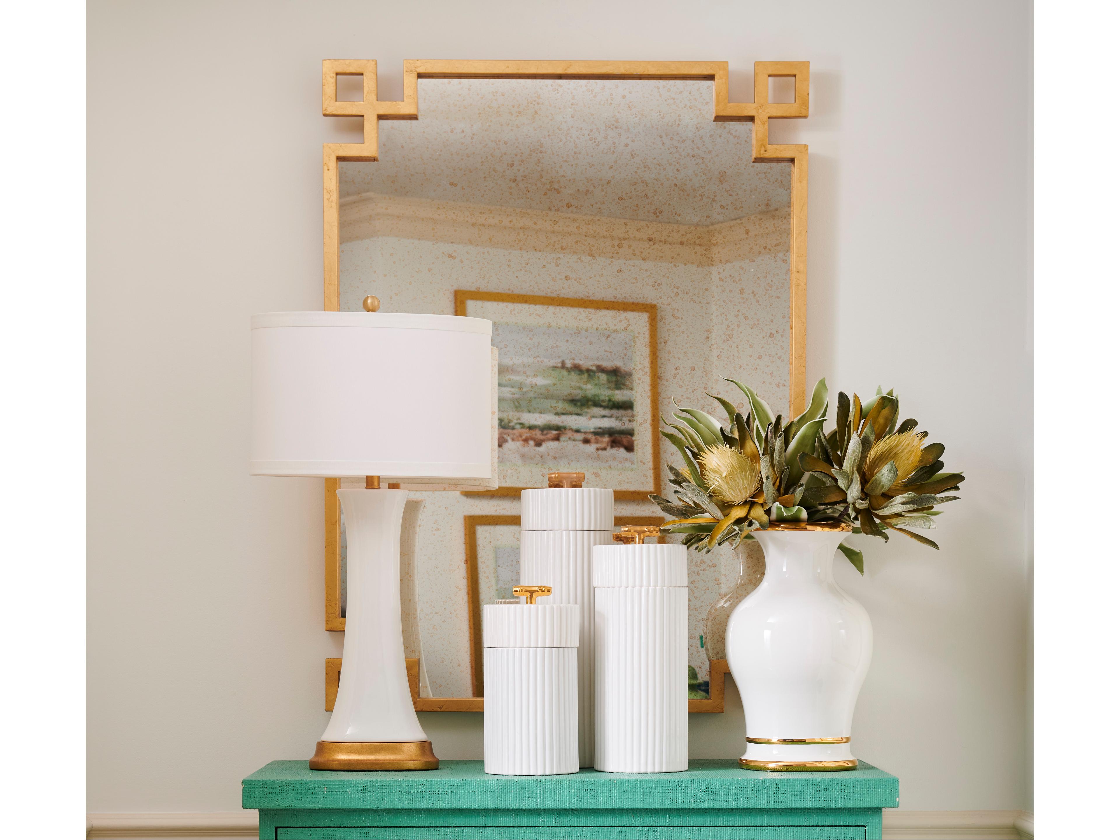 Chelsea House Lisa Kahn Parquetry Mirror - Gold