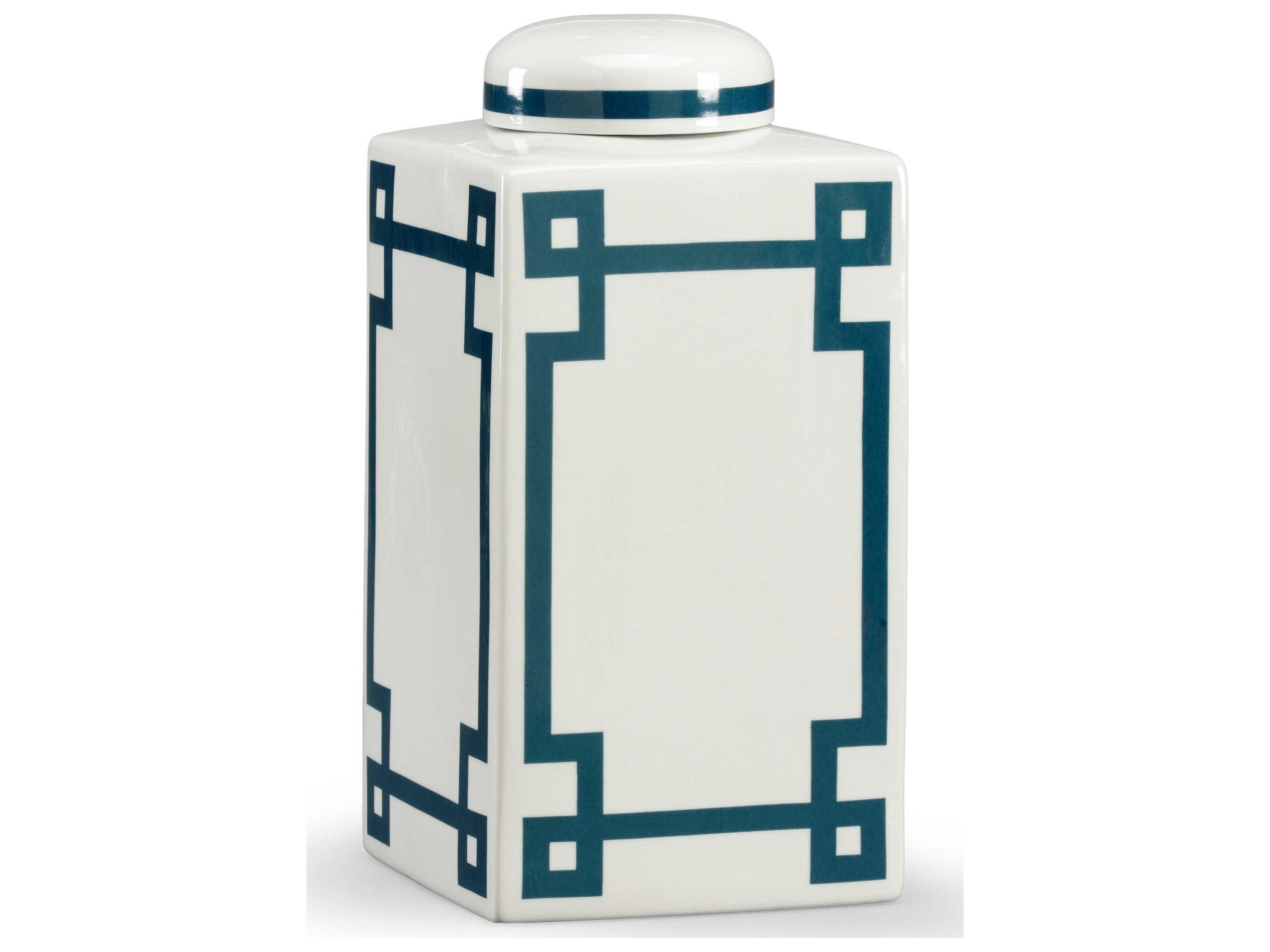 Lisa Kahn Parquetry Vase - Blue