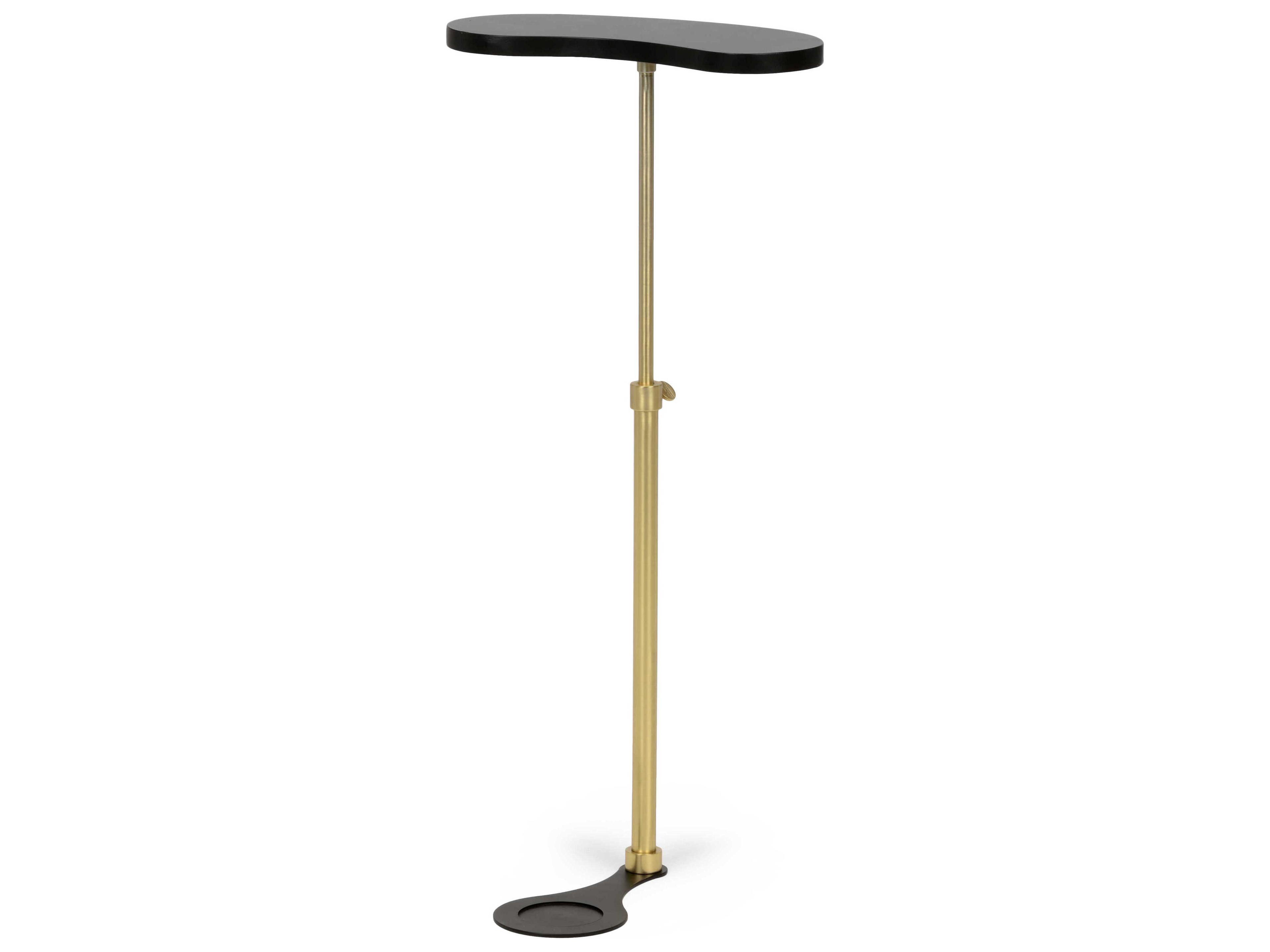Chelsea House Metal Black Gold Drink Table
