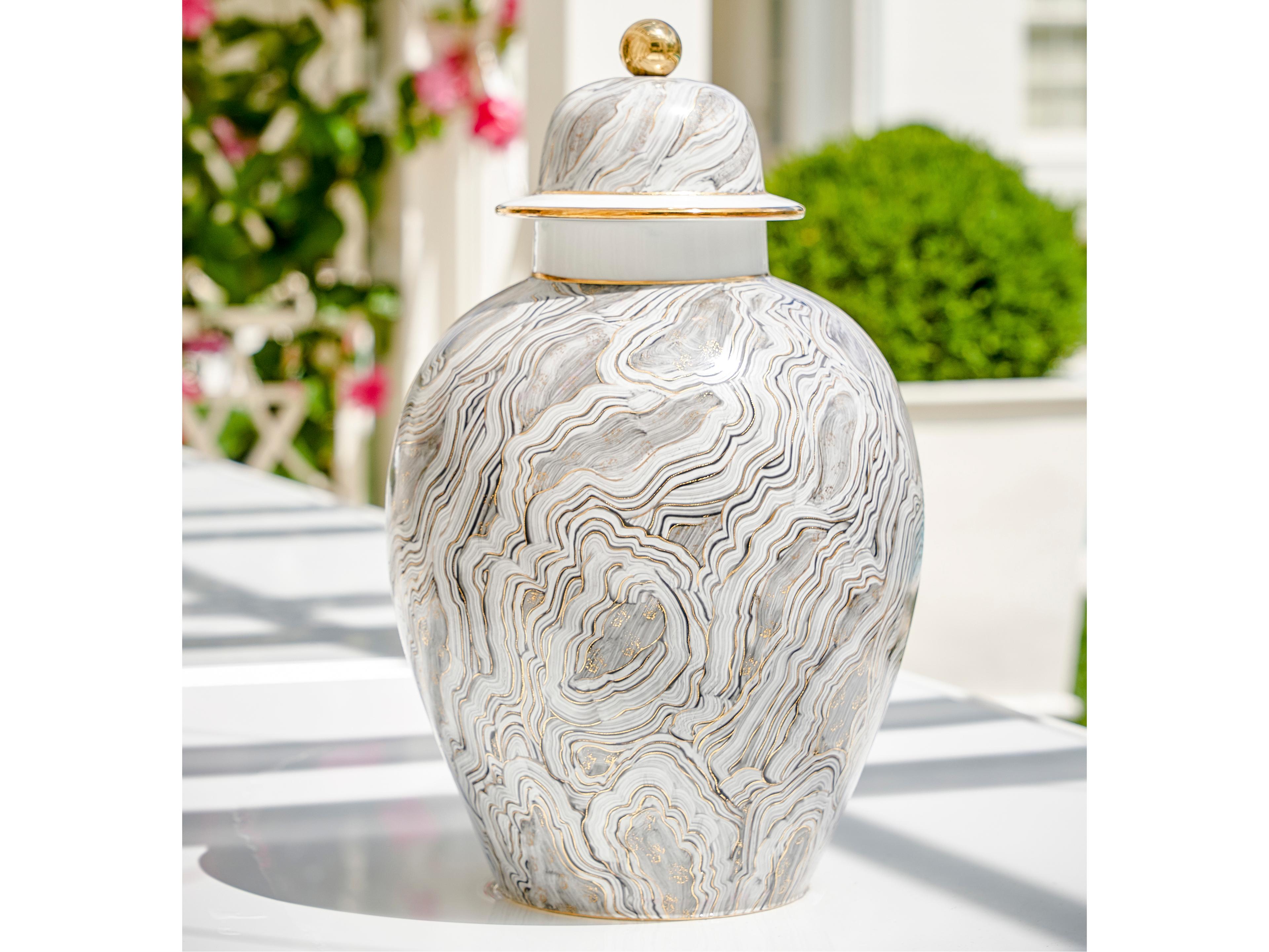 Chelsea House Marbled Gray Urn