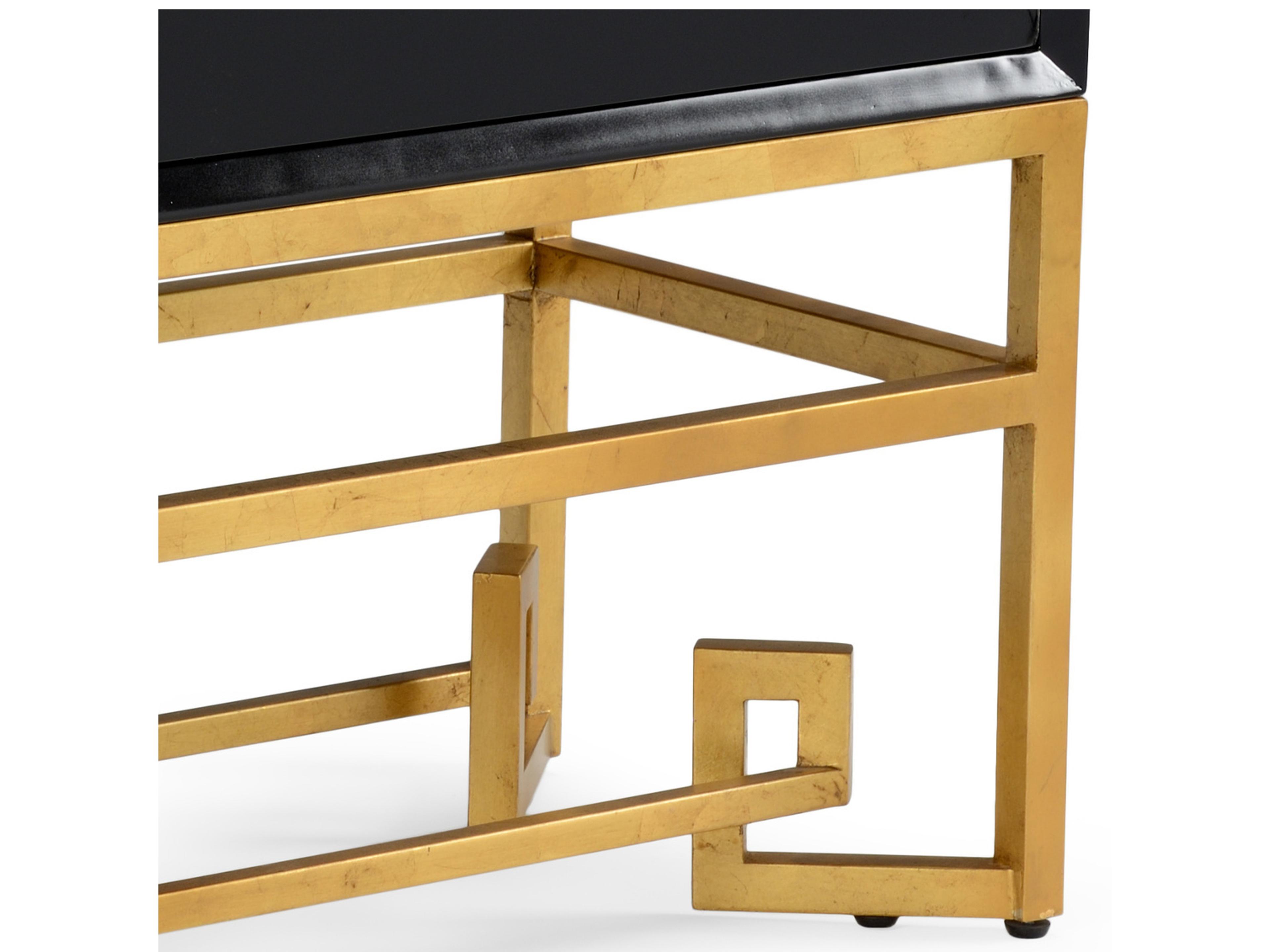 Chelsea House Black Gold Leaf Accent Chest