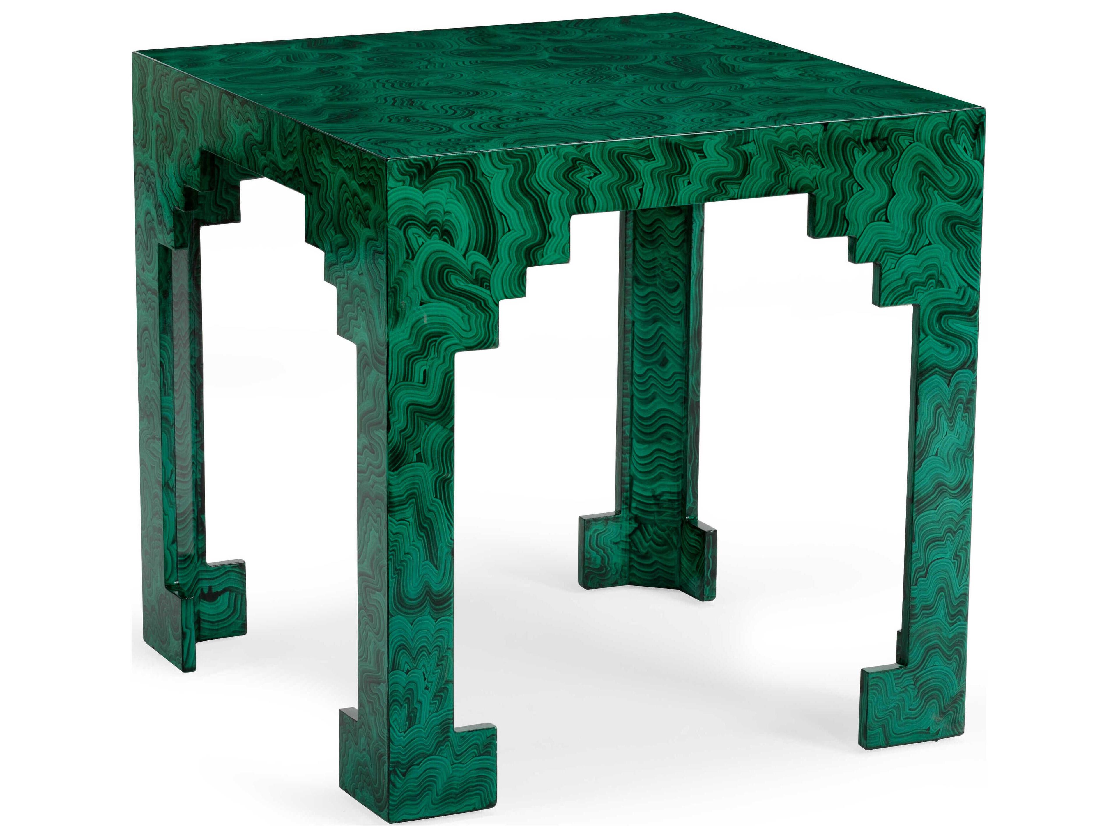 Malachite Cut Corner Table
