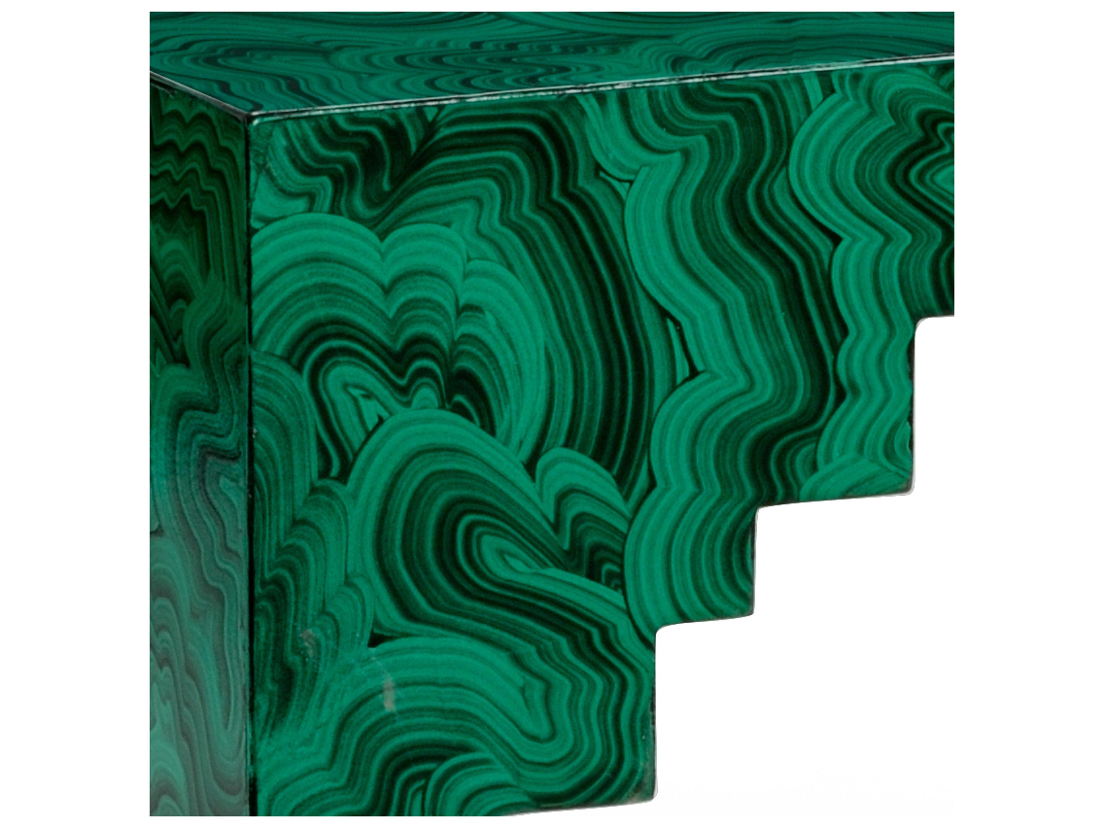 Chelsea House Malachite Cut Corner Table