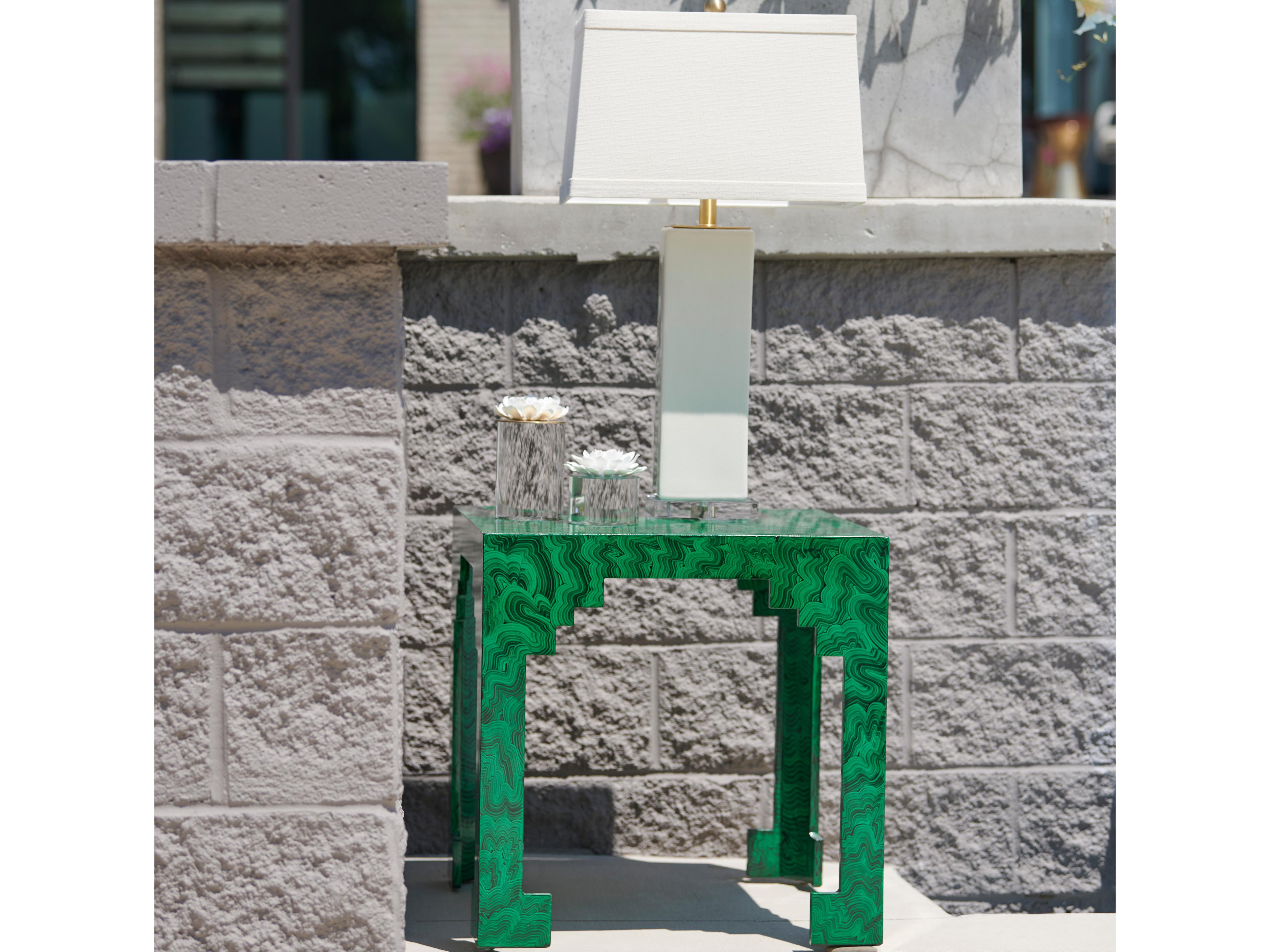 Chelsea House Malachite Cut Corner Table